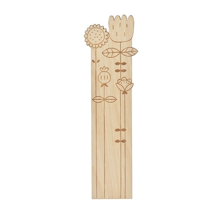 Lesezeichen aus Holz - Wildblumen - lyllevenn