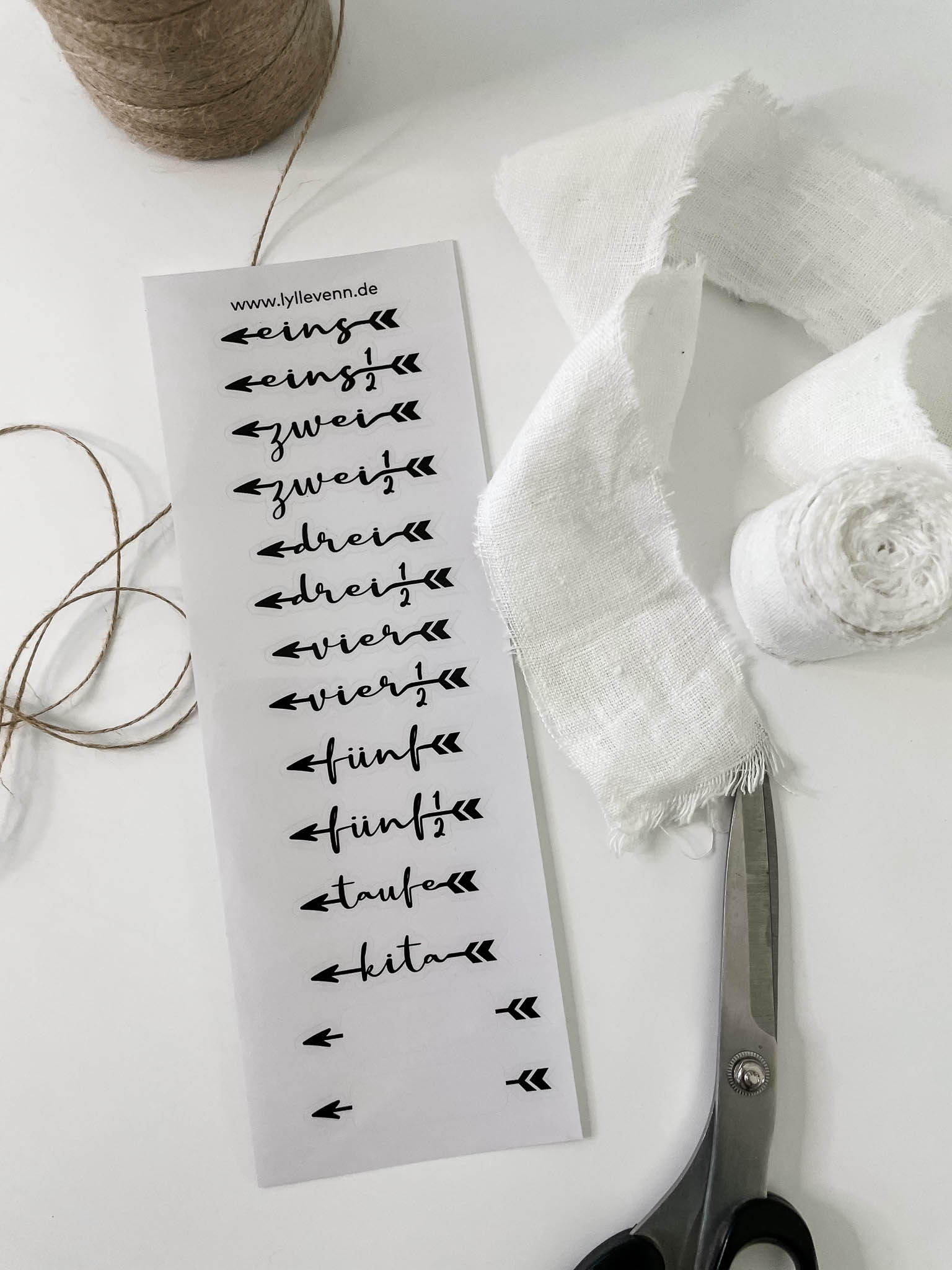 Meilenstein Sticker – Messlatte - lyllevenn