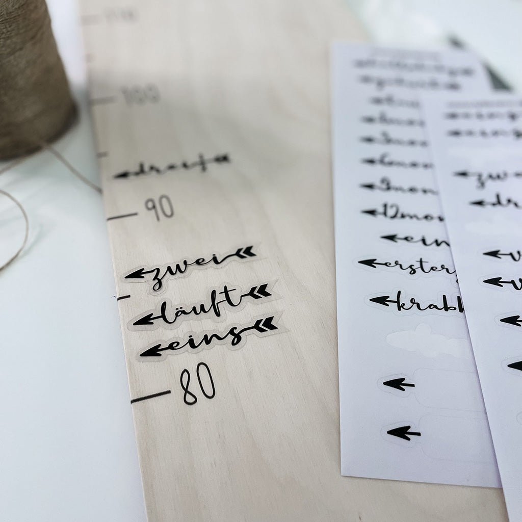 Meilensteinsticker für Kindermesslatten | Sticker zum Wachsen & Erinnern - lyllevenn