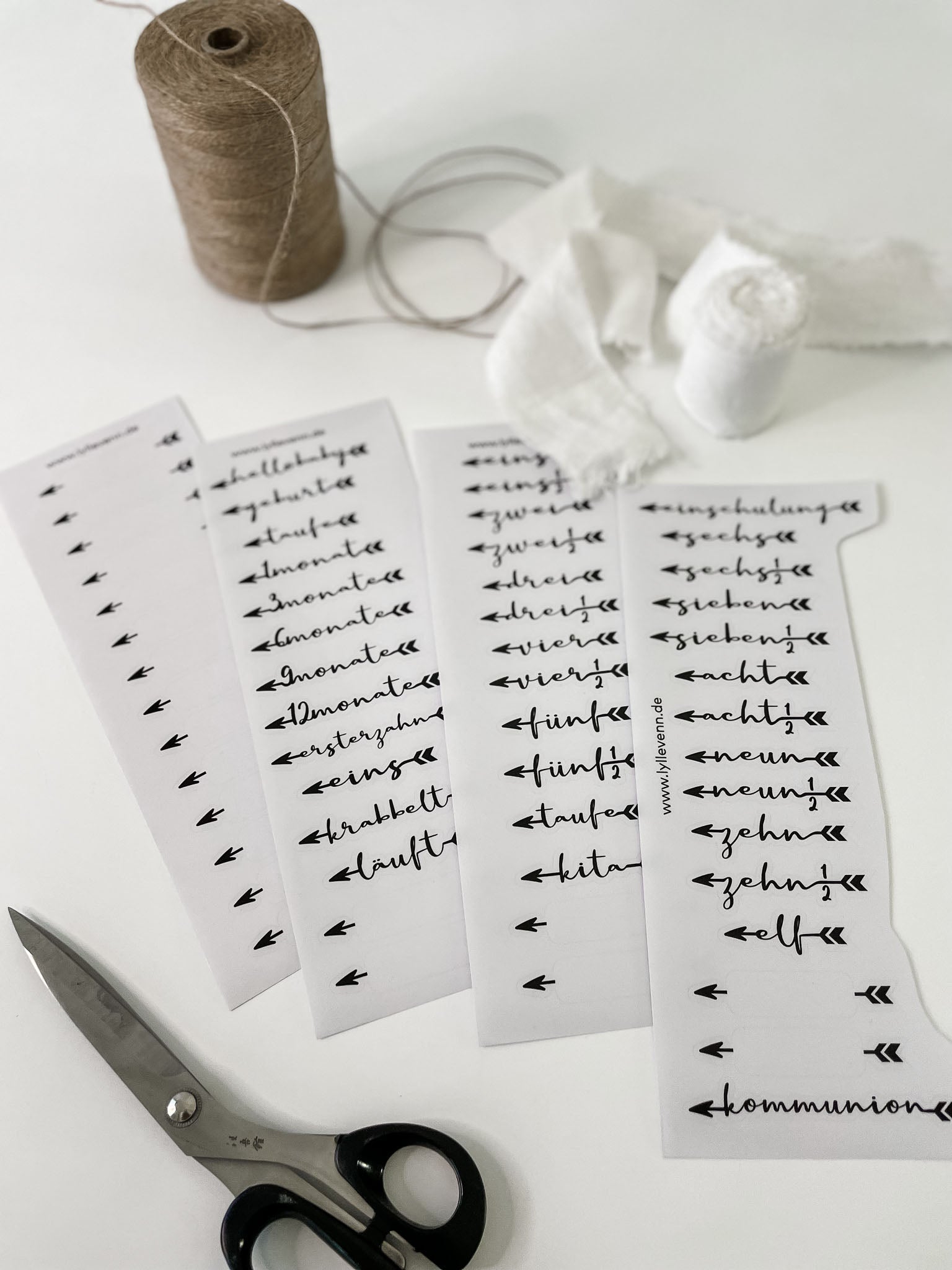 Meilensteinsticker für Kindermesslatten | Sticker zum Wachsen & Erinnern - lyllevenn