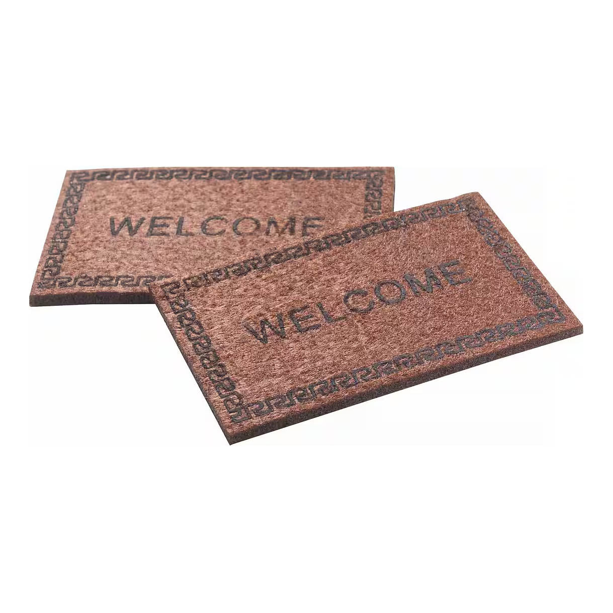 Mini Fußmatte „Welcome“ – Wichtel Zubehör in Braun oder Grau - lyllevenn