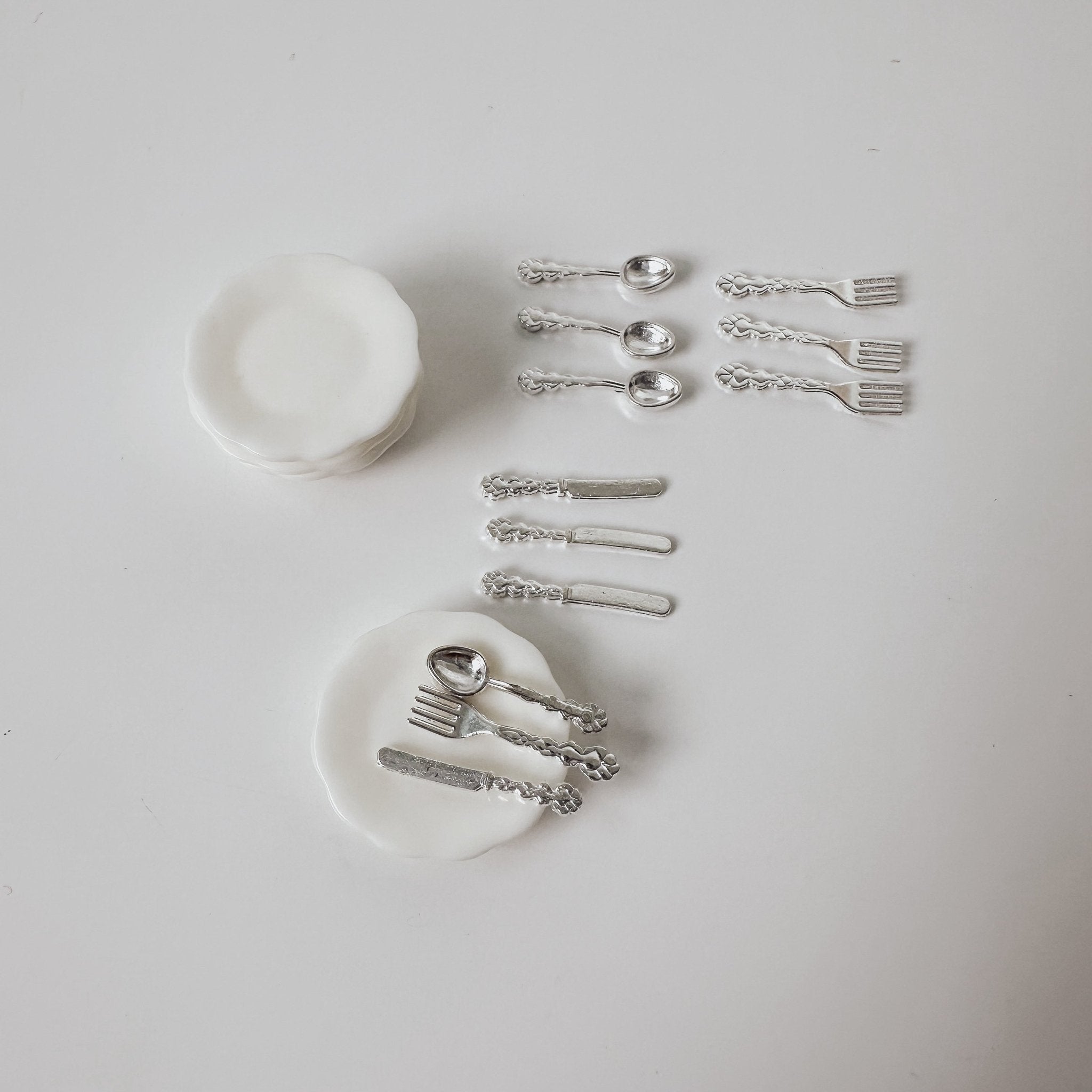 Miniatur Geschirr 2er Set – Wichtel Zubehör & Miniatur Deko - lyllevenn