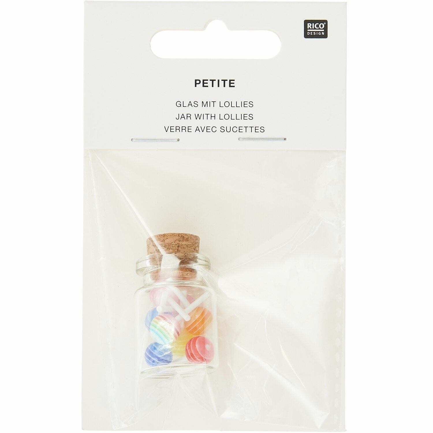 Miniatur Glas mit Lollies – Süßes Wichtel Zubehör für Puppenhaus & Deko - lyllevenn