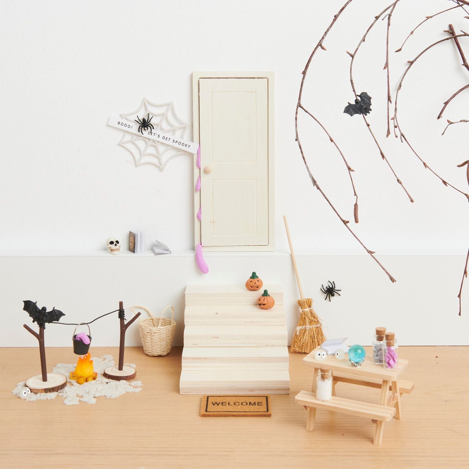 Miniatur Korb rund – Wichtel Zubehör für die Wichtelwelt - lyllevenn