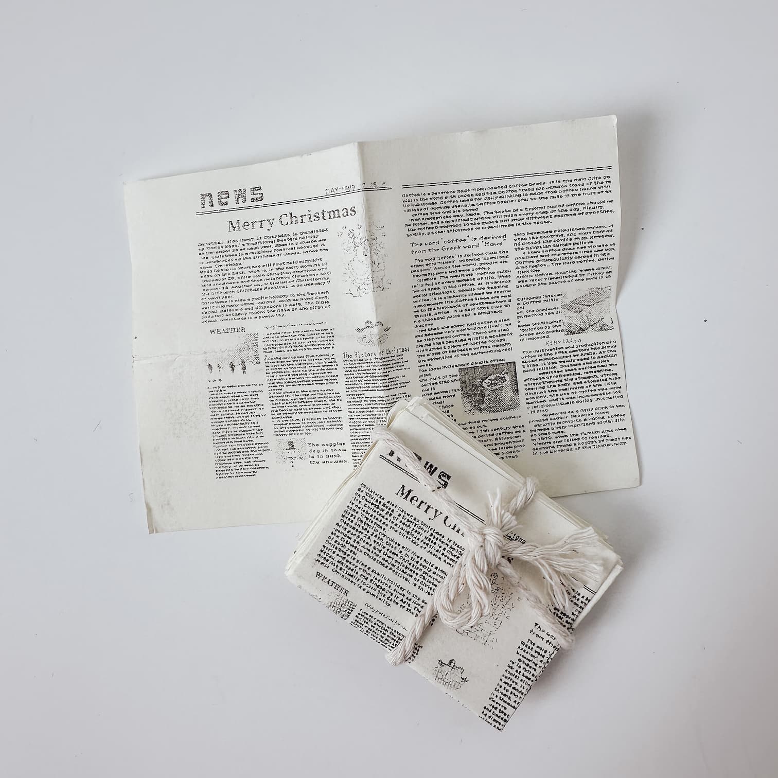 Miniatur Wichtel Zeitungen – gebundenes Bündel - lyllevenn