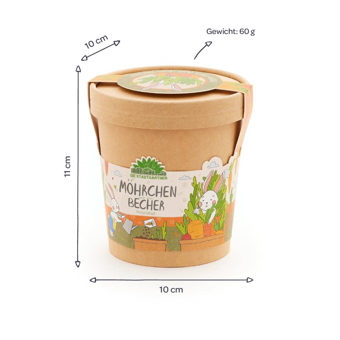 Möhrchen aus dem Becher – Anzuchtset Möhren - lyllevenn