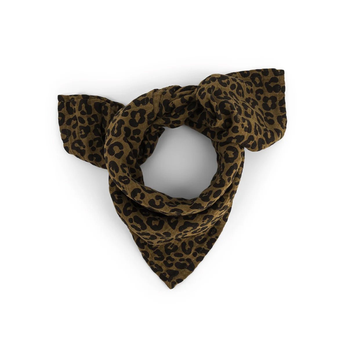 MUSSELINTUCH LEOPARD – OLIVE - lyllevenn