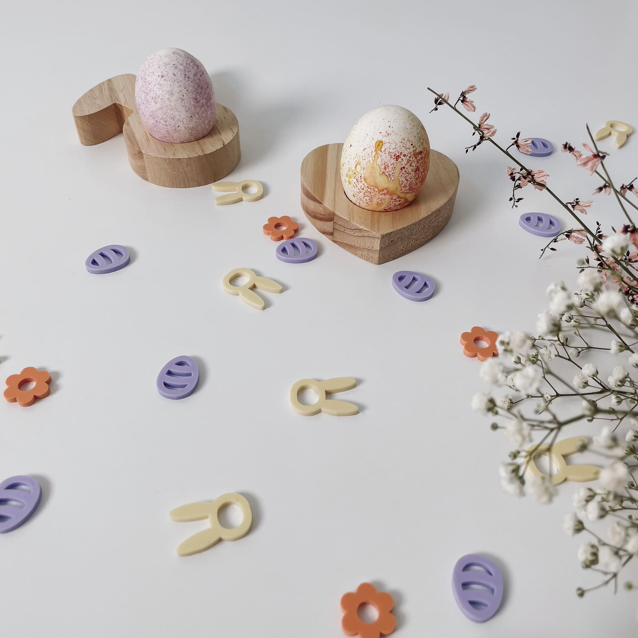 Nachhaltiger Konfetti - Mix aus Acryl - Ostern - lyllevenn