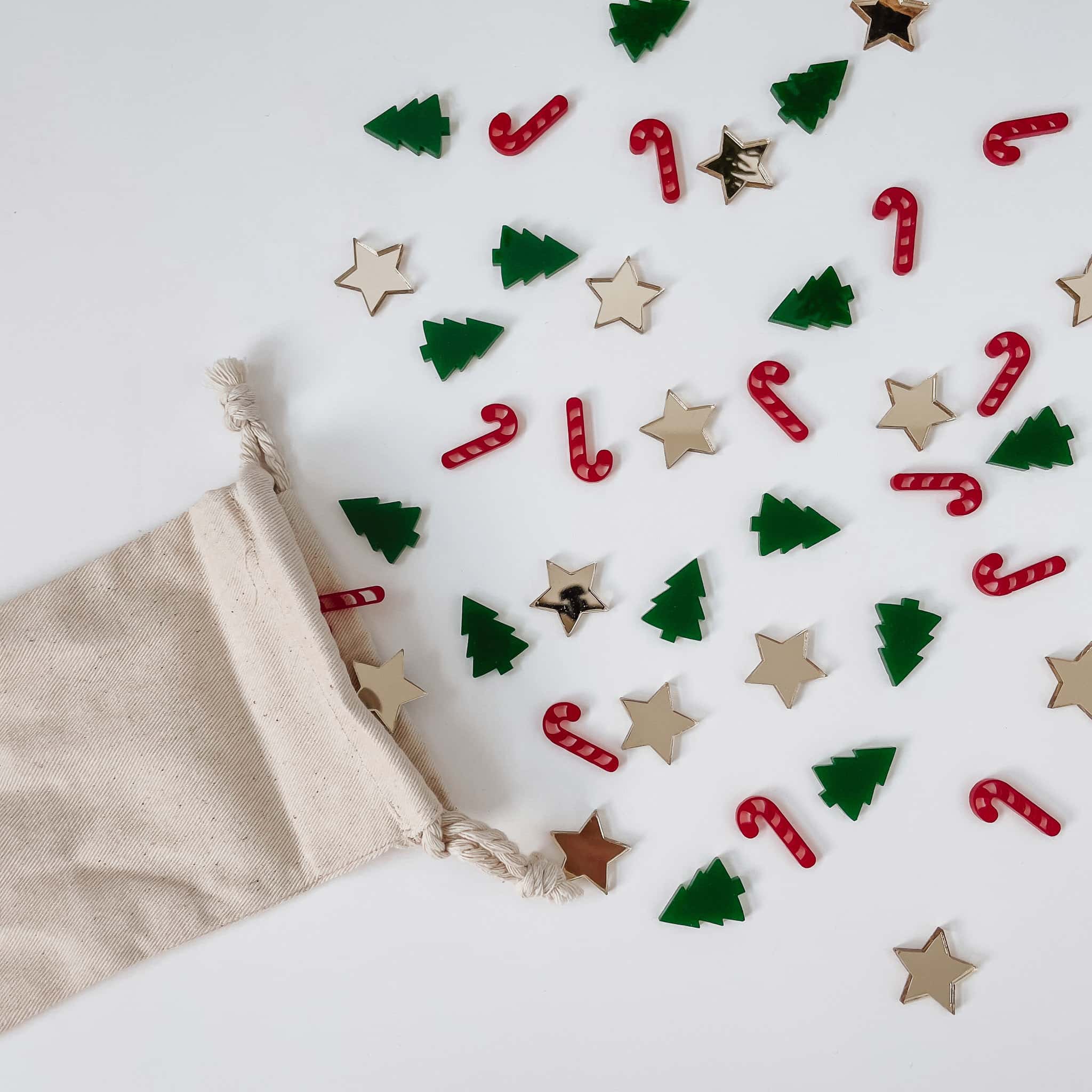 Nachhaltiges Konfetti aus Acryl - Frohe Weihnachten - lyllevenn