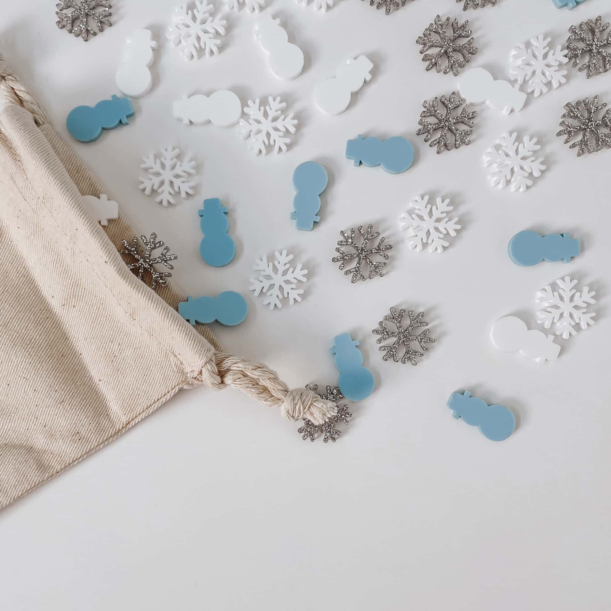 Nachhaltiges Konfetti aus Acryl - Schnee - lyllevenn