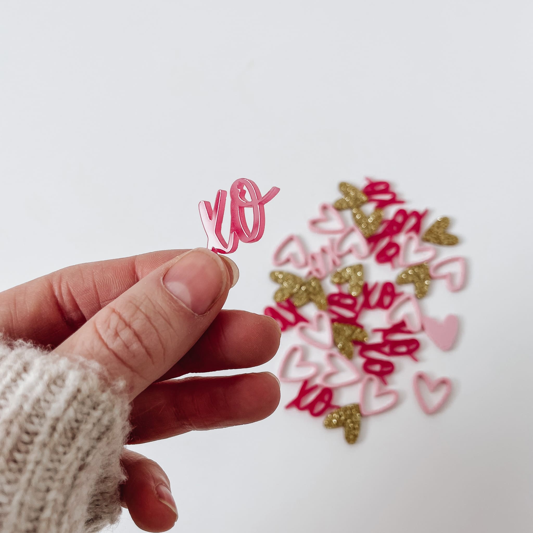 Nachhaltiges Konfetti aus Acryl - Valentinstag - lyllevenn