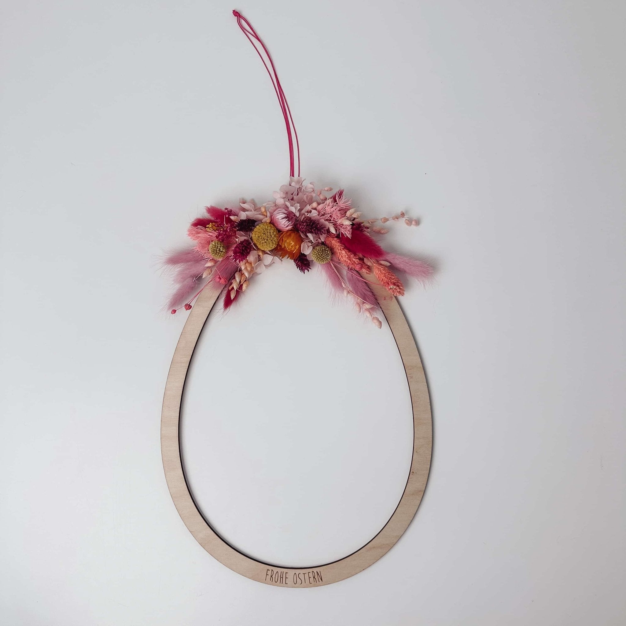 Osterkranz Holz – mit Trockenblumen - lyllevenn
