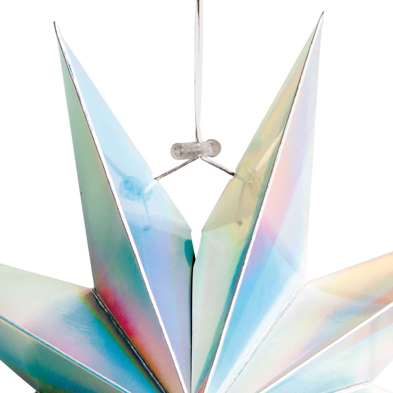 Papierstern auffaltbar – holografisch - lyllevenn