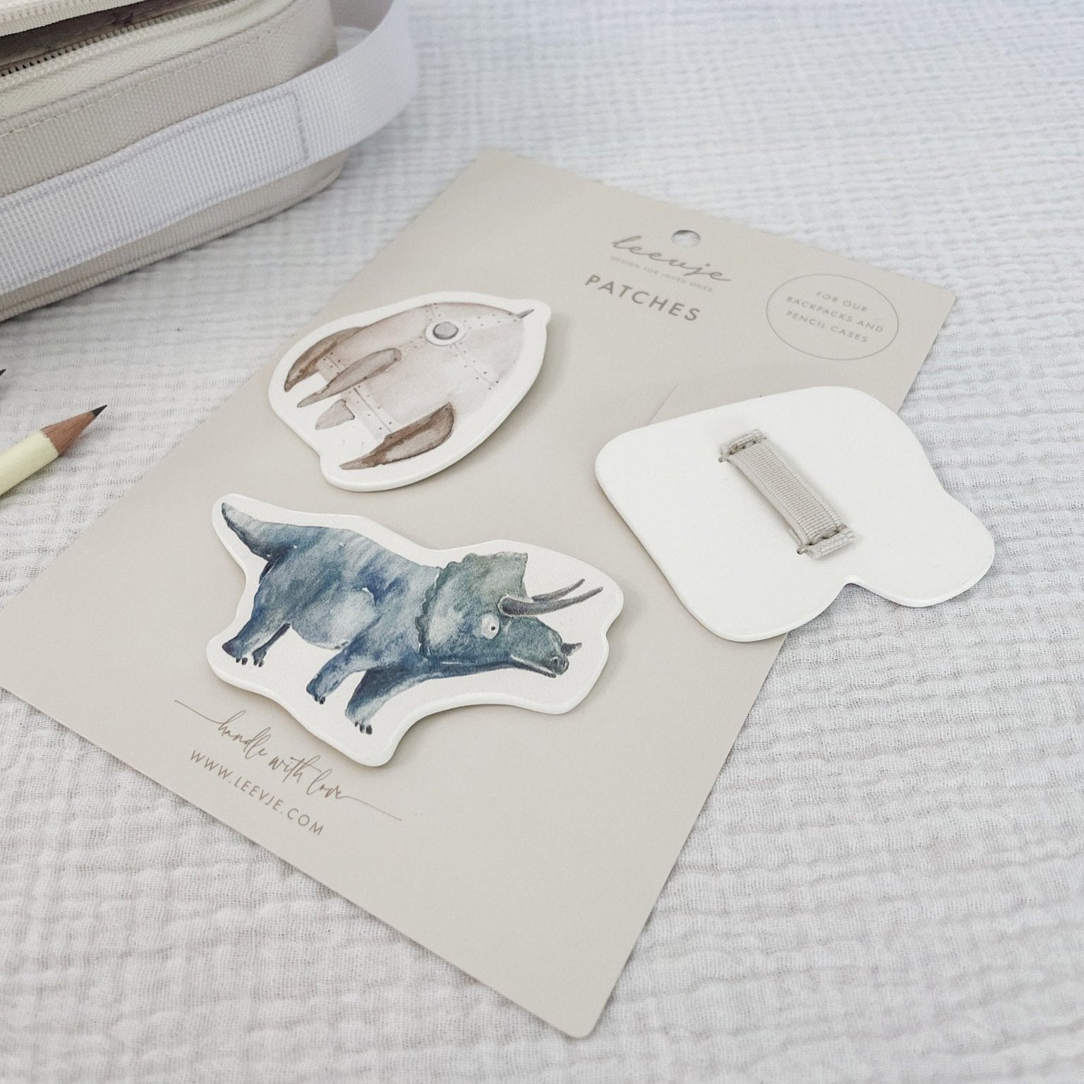 Patches Rucksack – blaues Set - lyllevenn-store