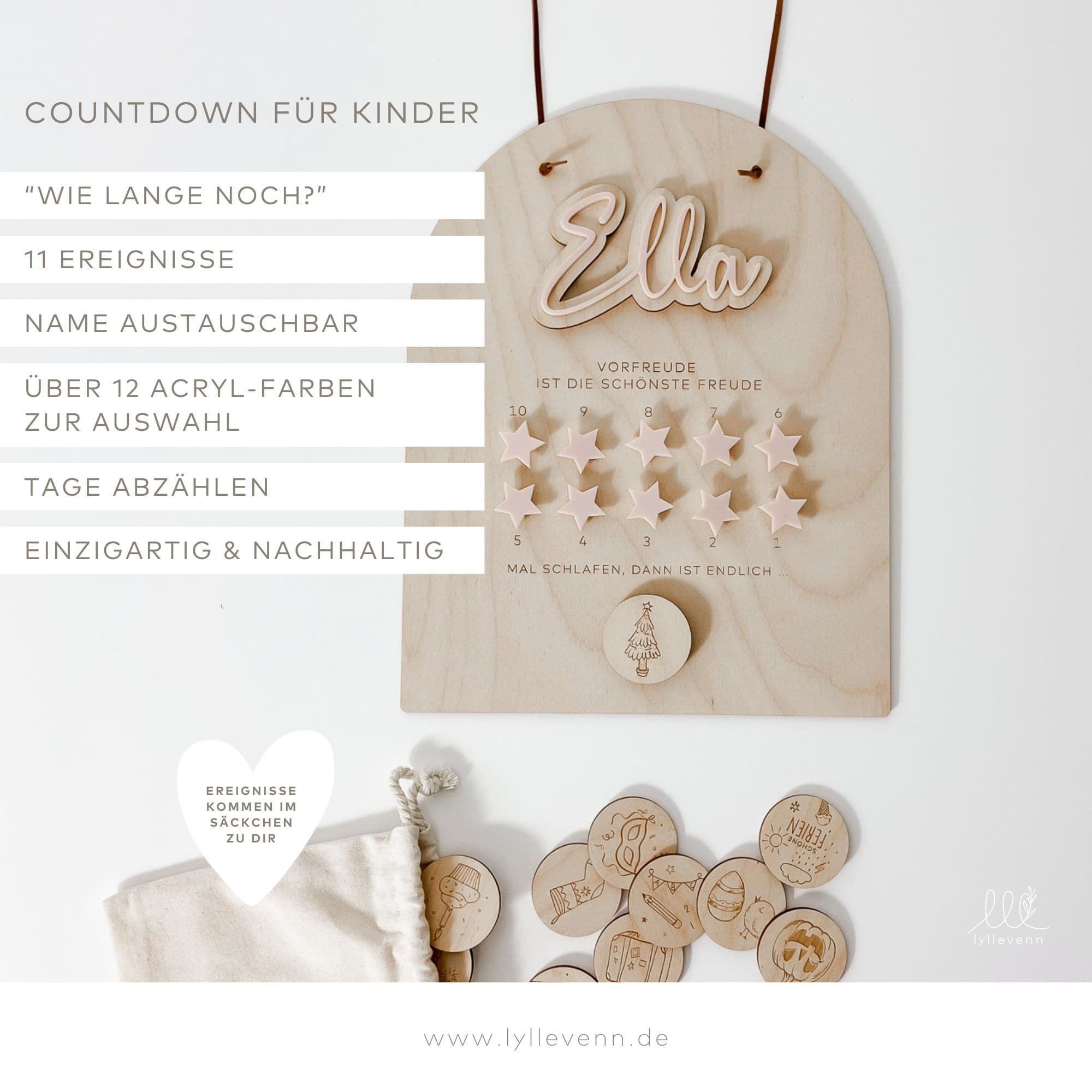 Personalisierter Kalender - Countdown - lyllevenn