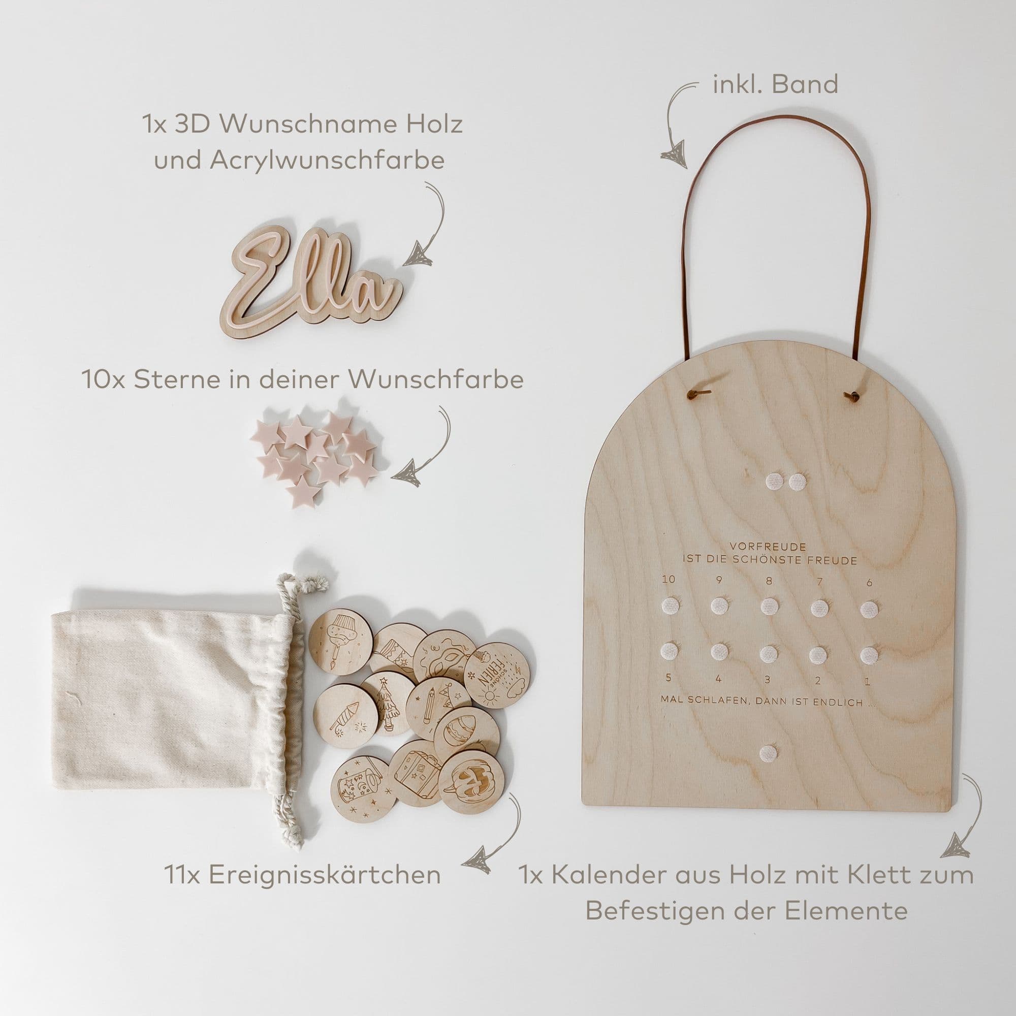 Personalisierter Kalender - Countdown - lyllevenn