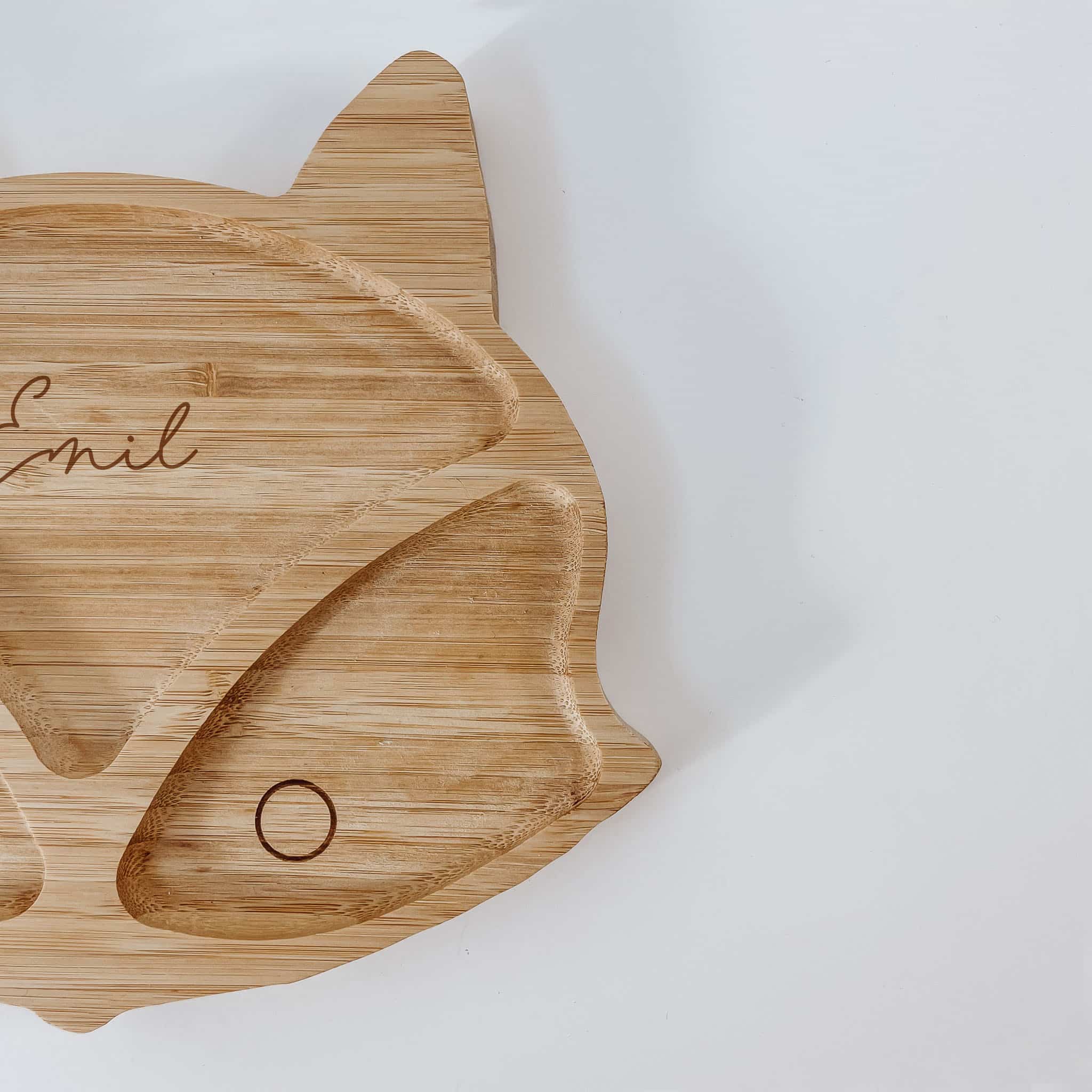 Personalisierter Kinderteller - Fuchs - lyllevenn