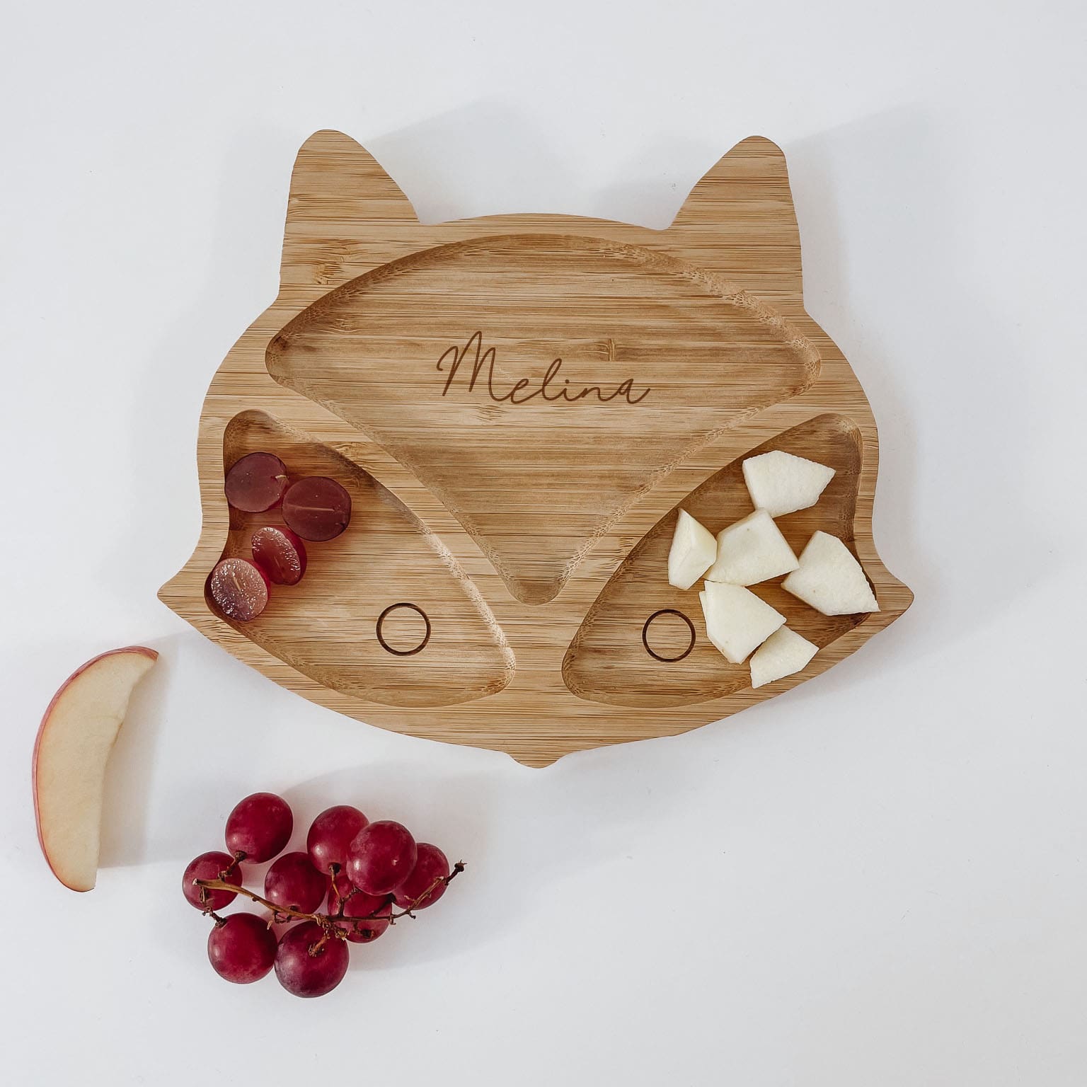 Personalisierter Kinderteller - Fuchs - lyllevenn