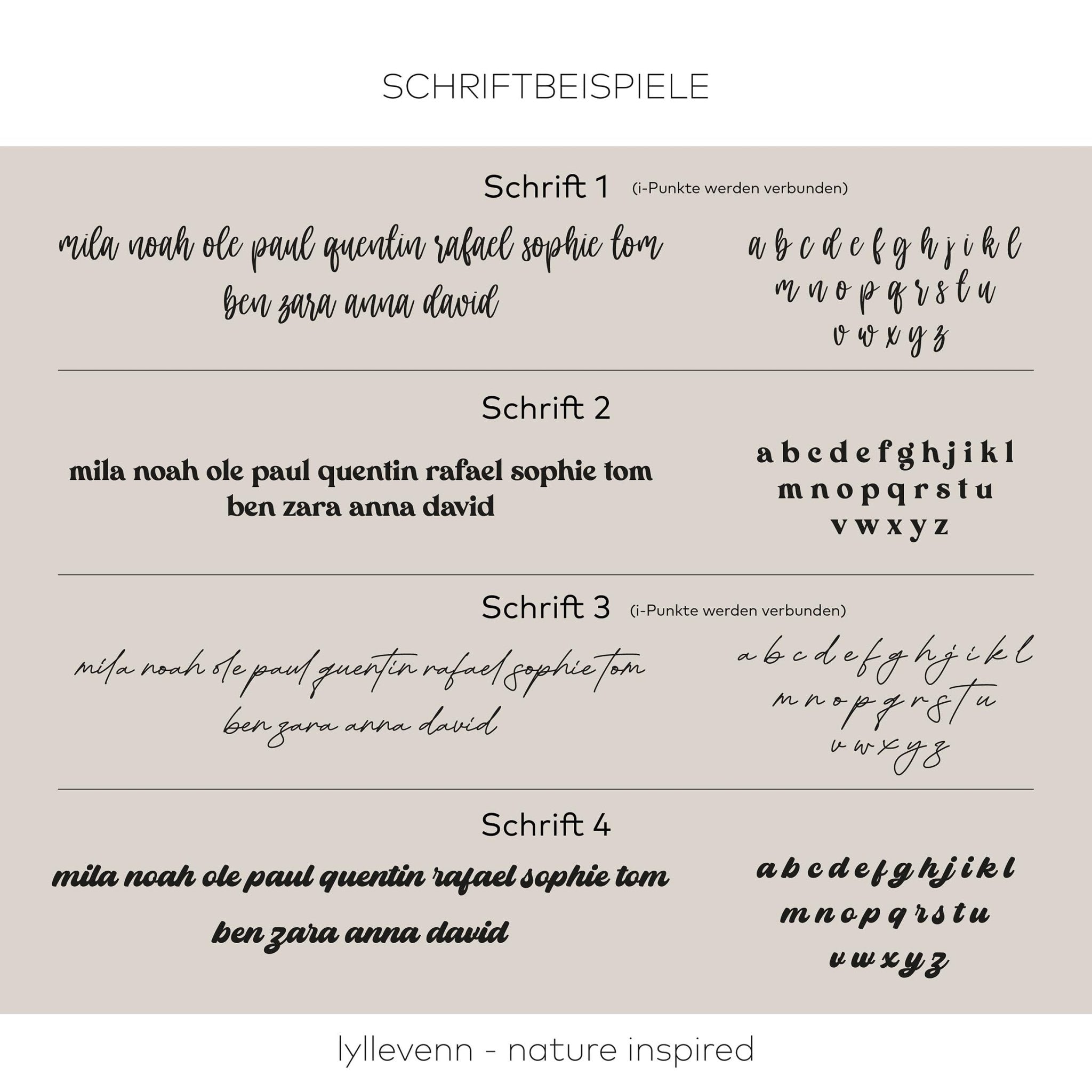 Personalisierter Schlüsselanhänger, Acryl – Version A - lyllevenn
