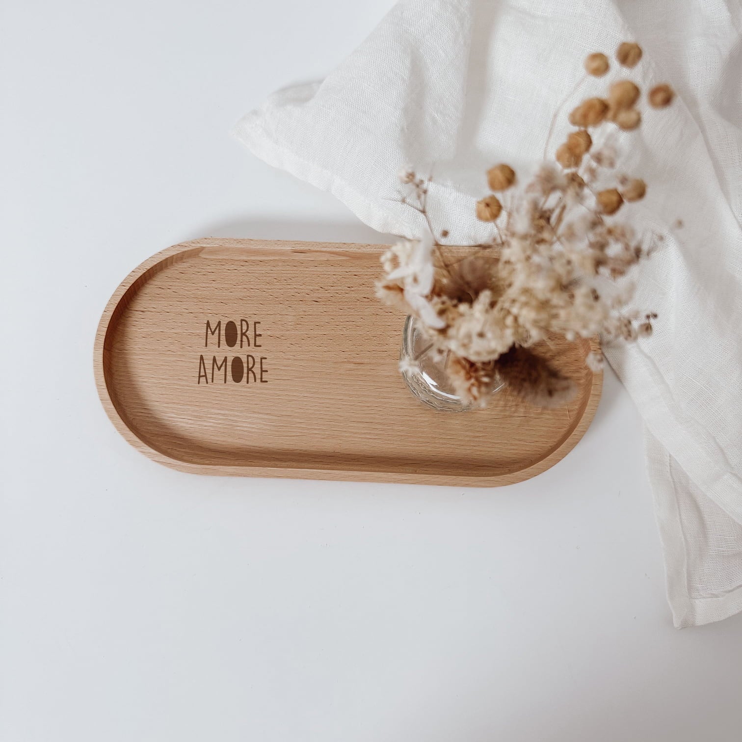 Personalisiertes Holztablett - More Amore - lyllevenn