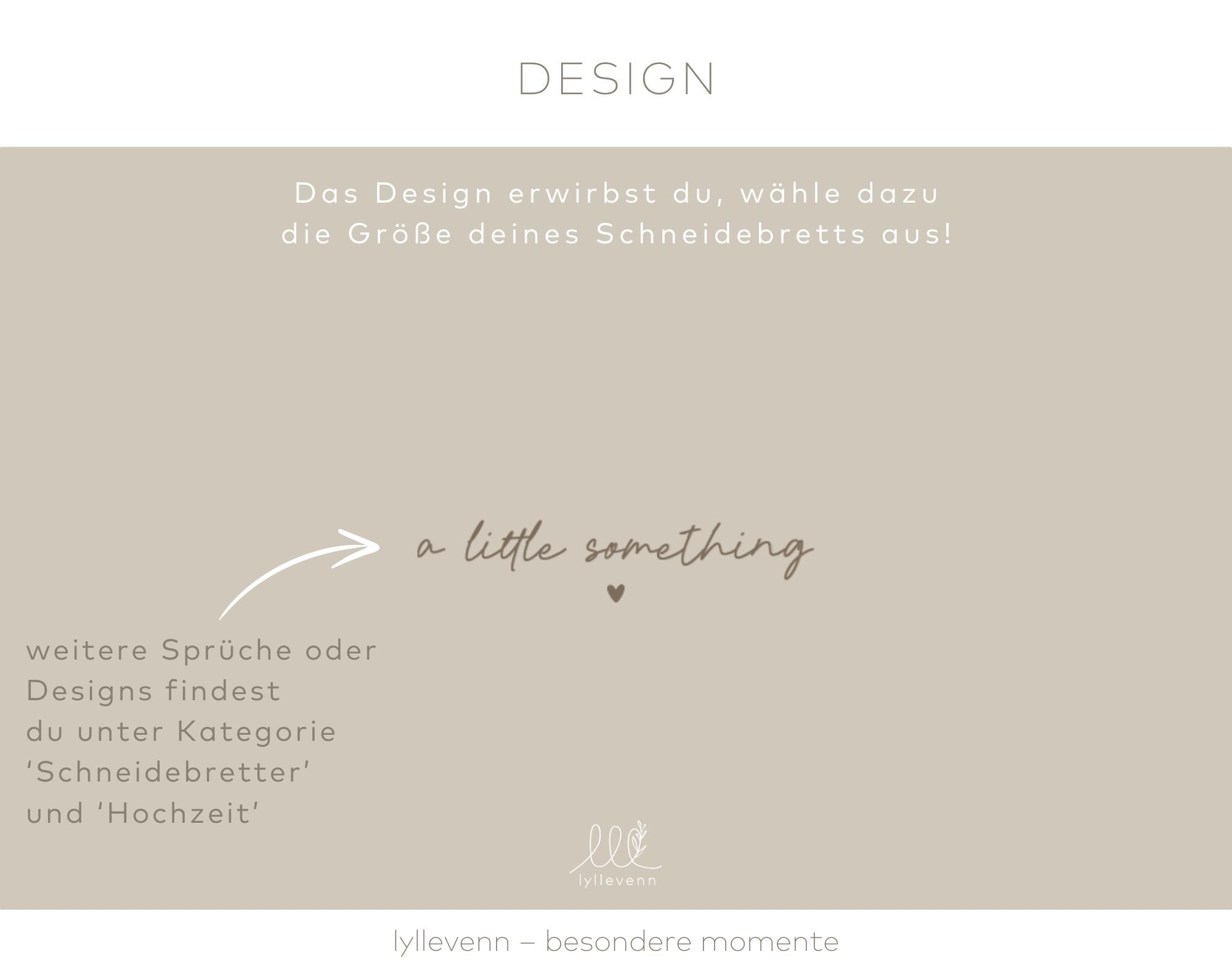 Personalisiertes Schneidebrett Bambus - Little someething - lyllevenn