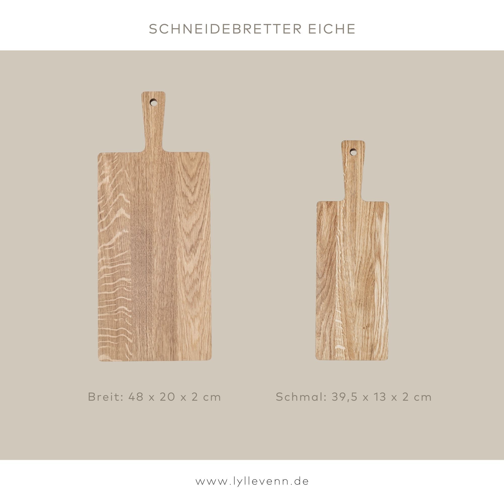 Personalisiertes Schneidebrett Eiche - Firmengeschenk - lyllevenn