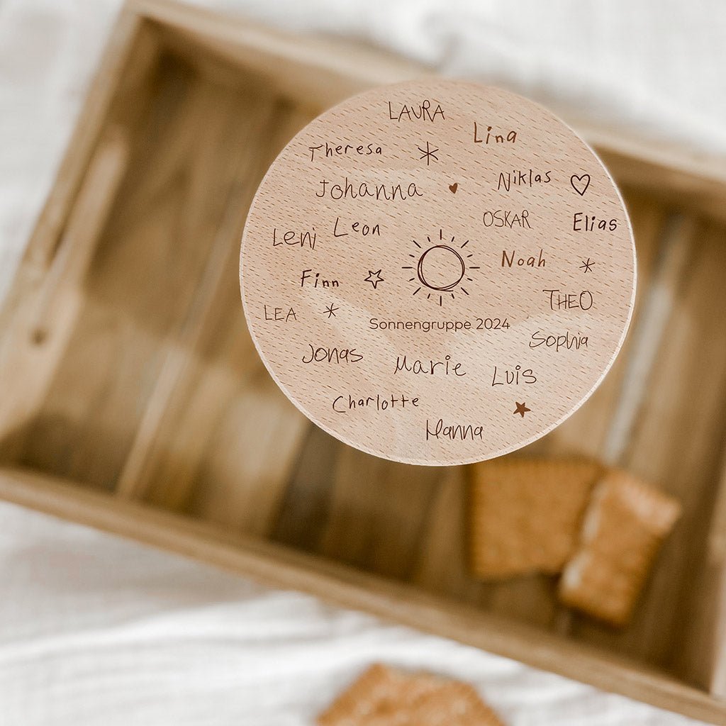 Personalisiertes Vorratsglas – Abschiedsgeschenk Kindergarten - lyllevenn