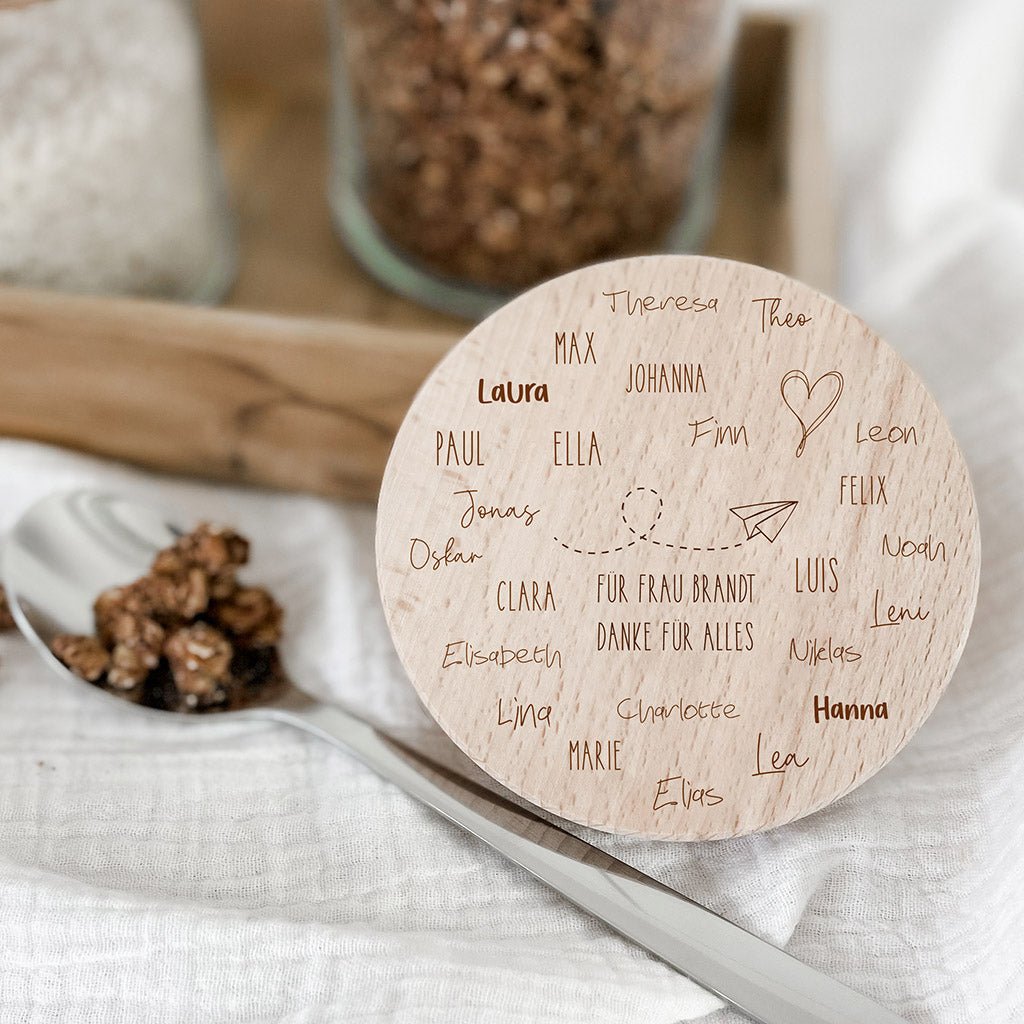 Personalisiertes Vorratsglas – Abschiedsgeschenk Schule - lyllevenn