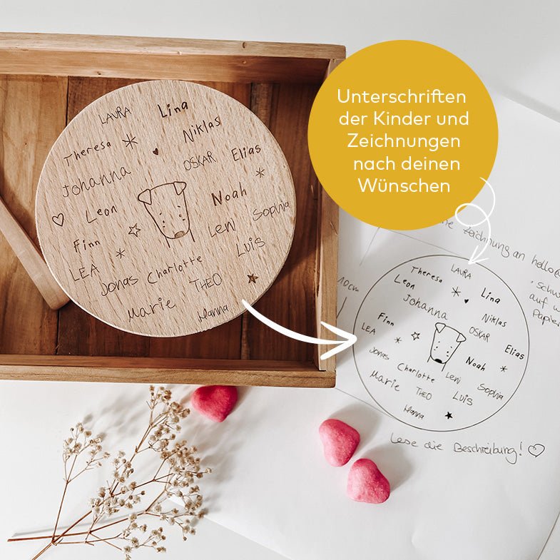 Personalisiertes Vorratsglas – Abschiedsgeschenk Wunschdesign - lyllevenn