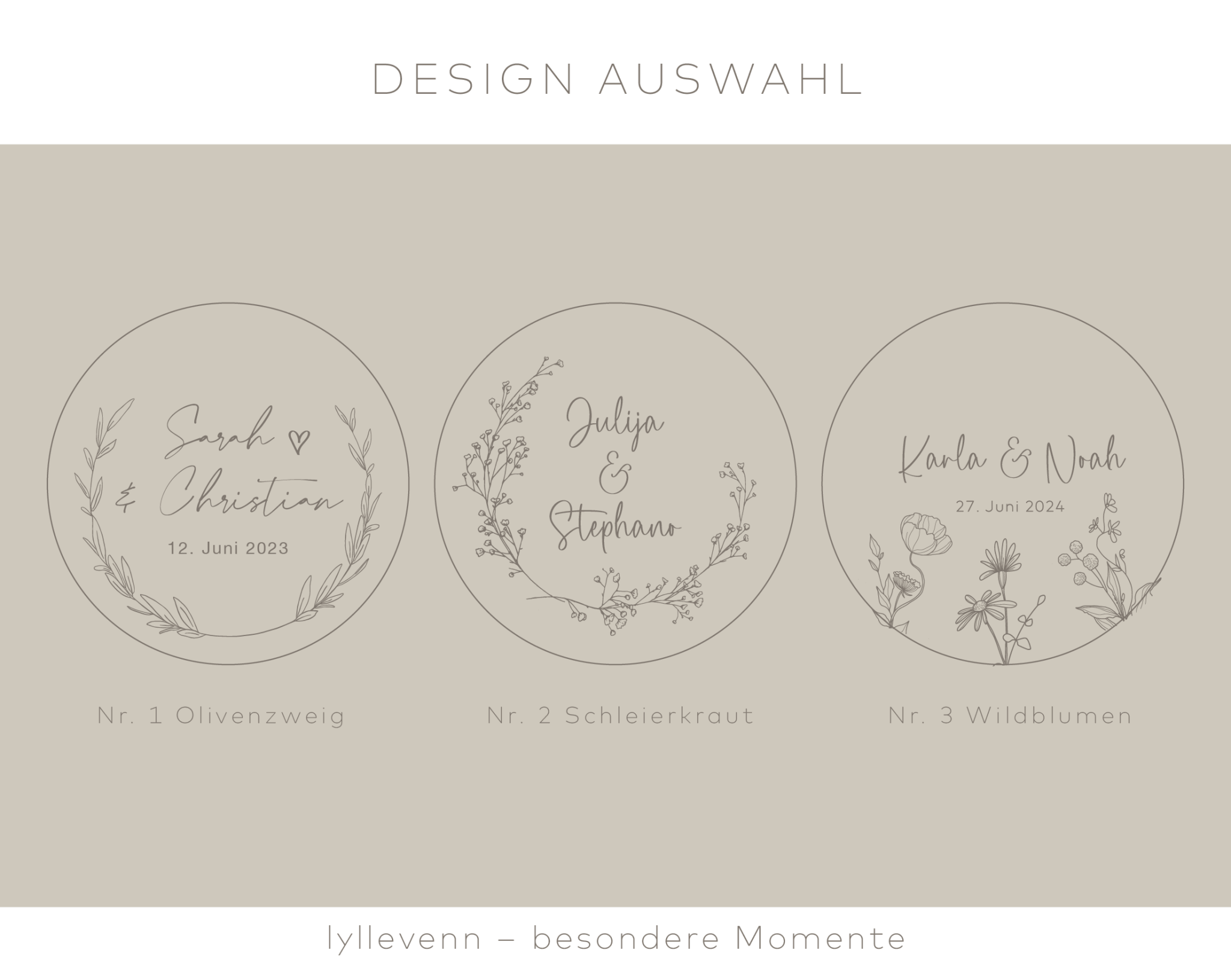 personalisiertes Vorratsglas – Hochzeit Kränze - lyllevenn