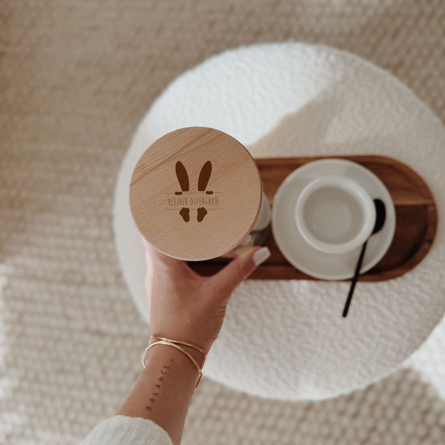 Personalisiertes Vorratsglas - Kleiner Ostergruß - lyllevenn