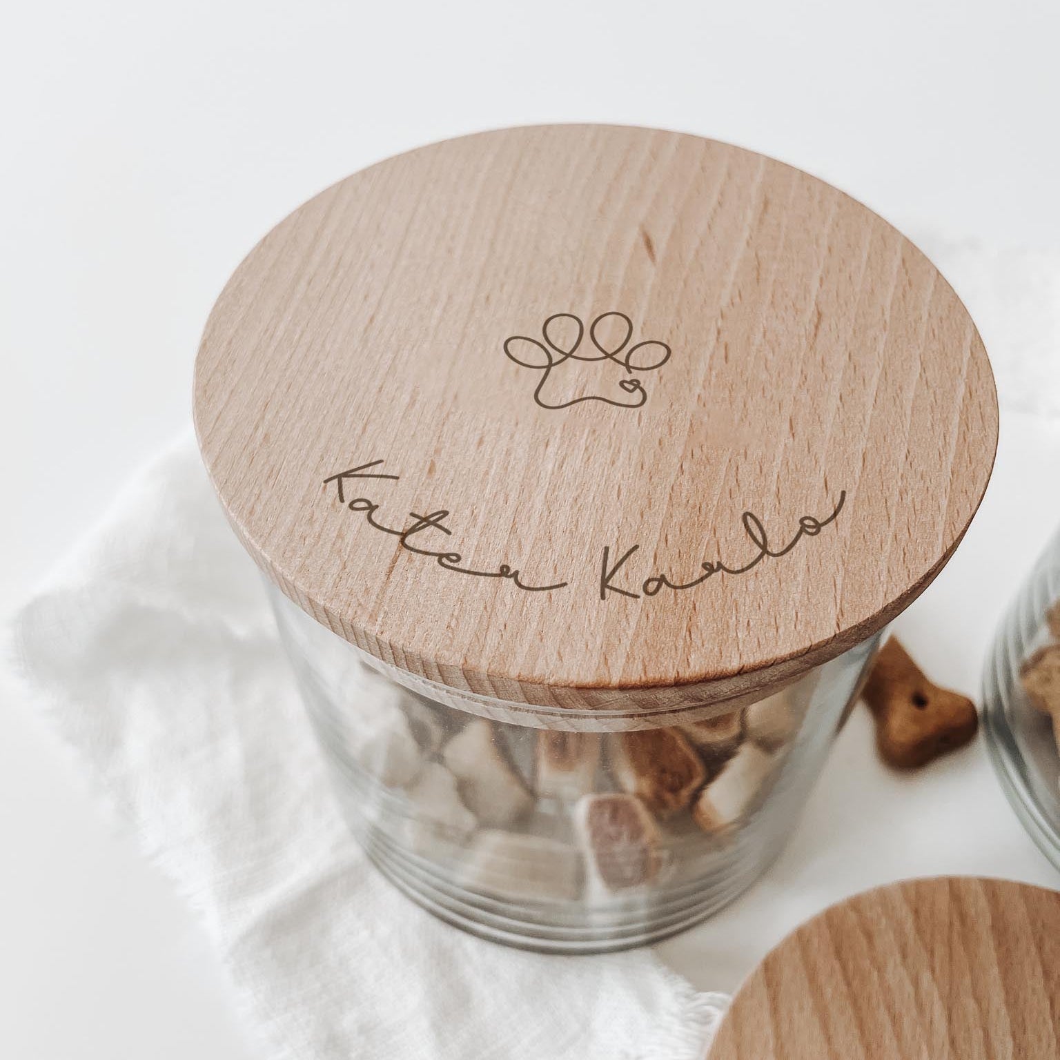 Personalisiertes Vorratsglas – mit Pfote - lyllevenn