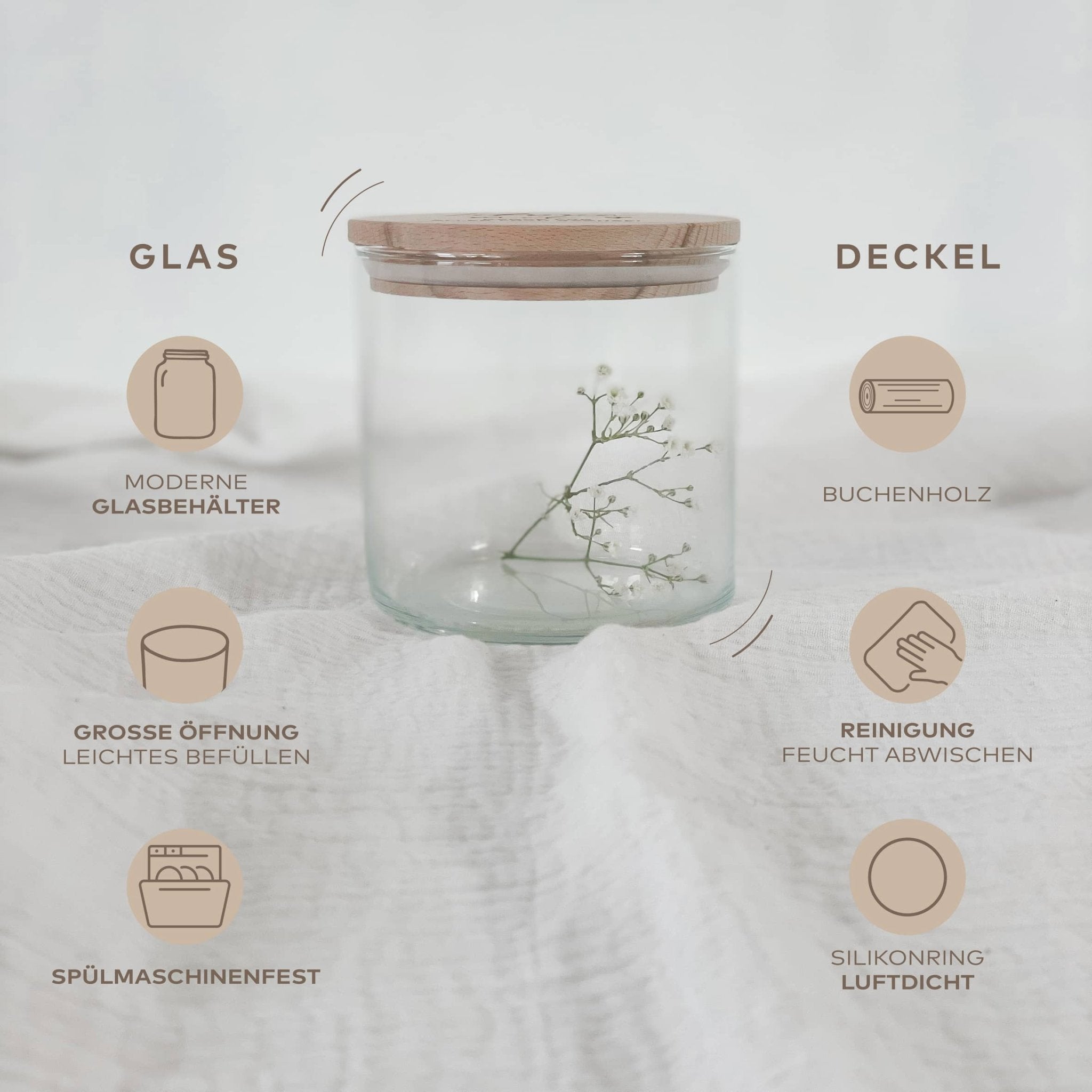 Personalisiertes Vorratsglas – mit Pfote - lyllevenn