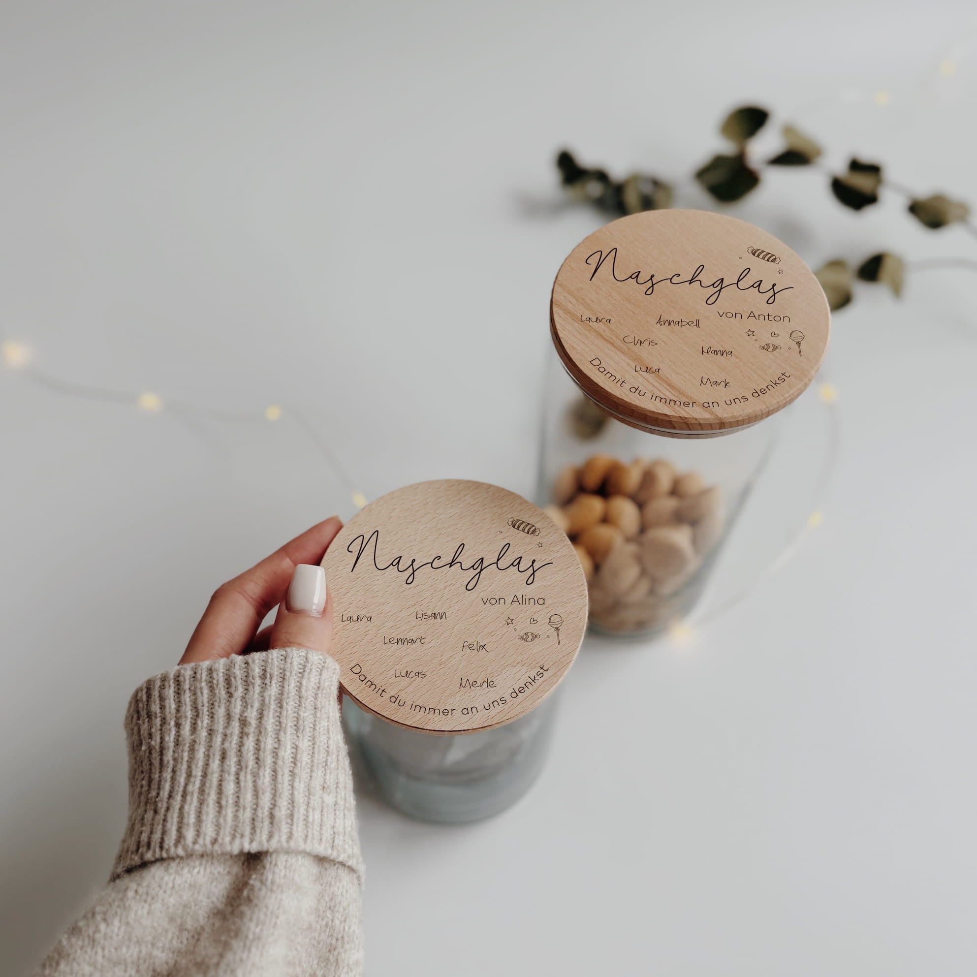 Personalisiertes Vorratsglas - Naschglas mit Wunschnamen - lyllevenn