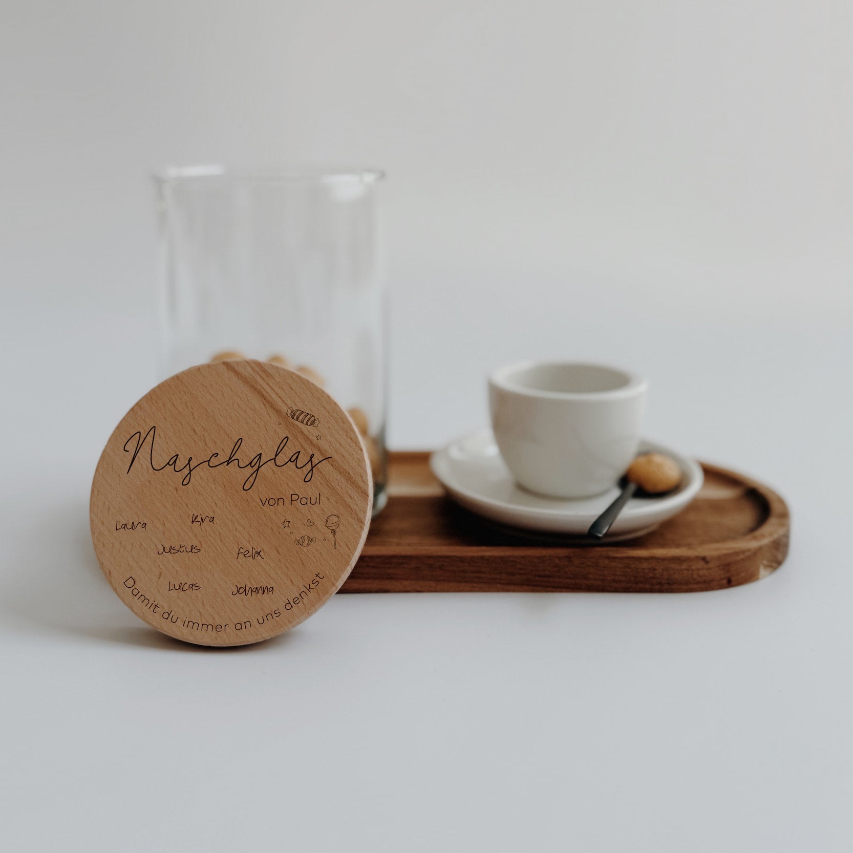 Personalisiertes Vorratsglas - Naschglas mit Wunschnamen - lyllevenn
