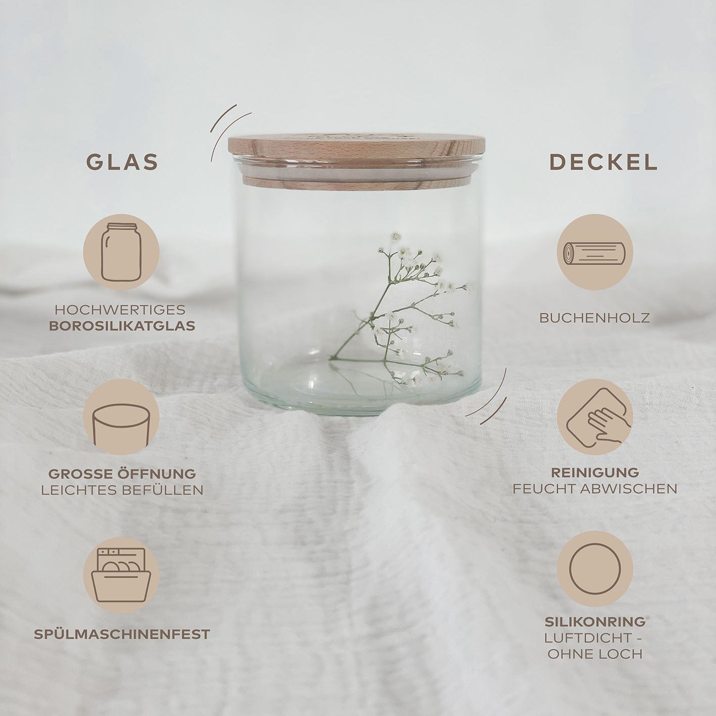 Personalisiertes Vorratsglas – Pfote - lyllevenn