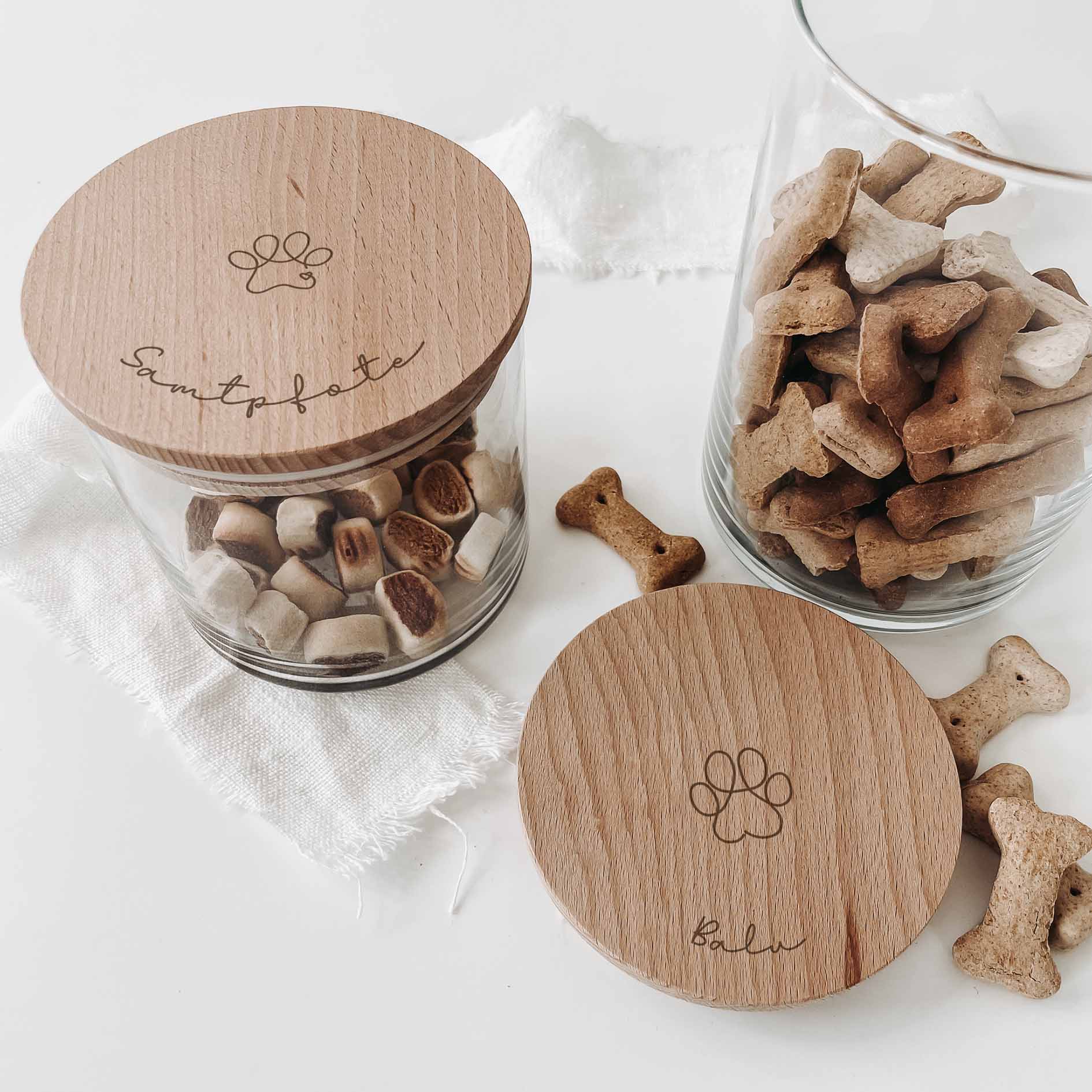 Personalisiertes Vorratsglas – Pfote - lyllevenn