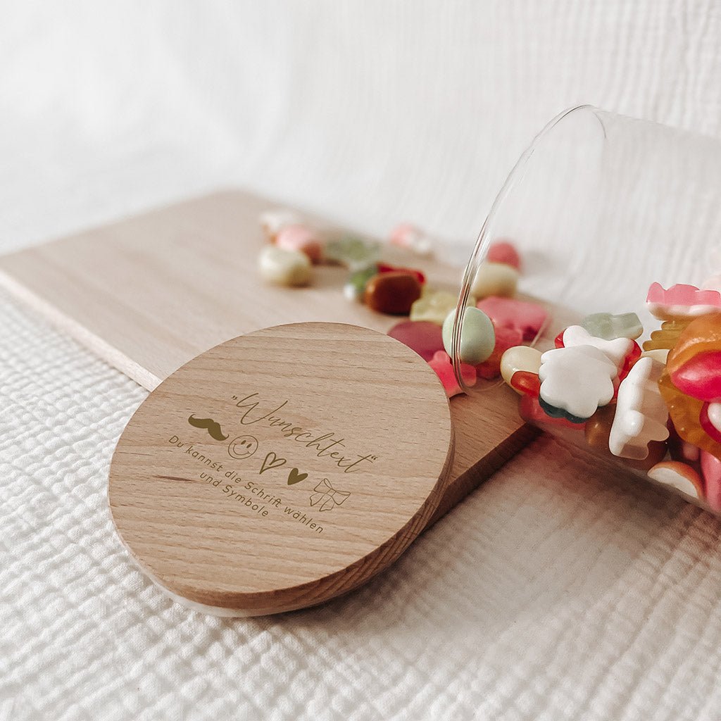 Personalisiertes Vorratsglas – Wunschtext - lyllevenn