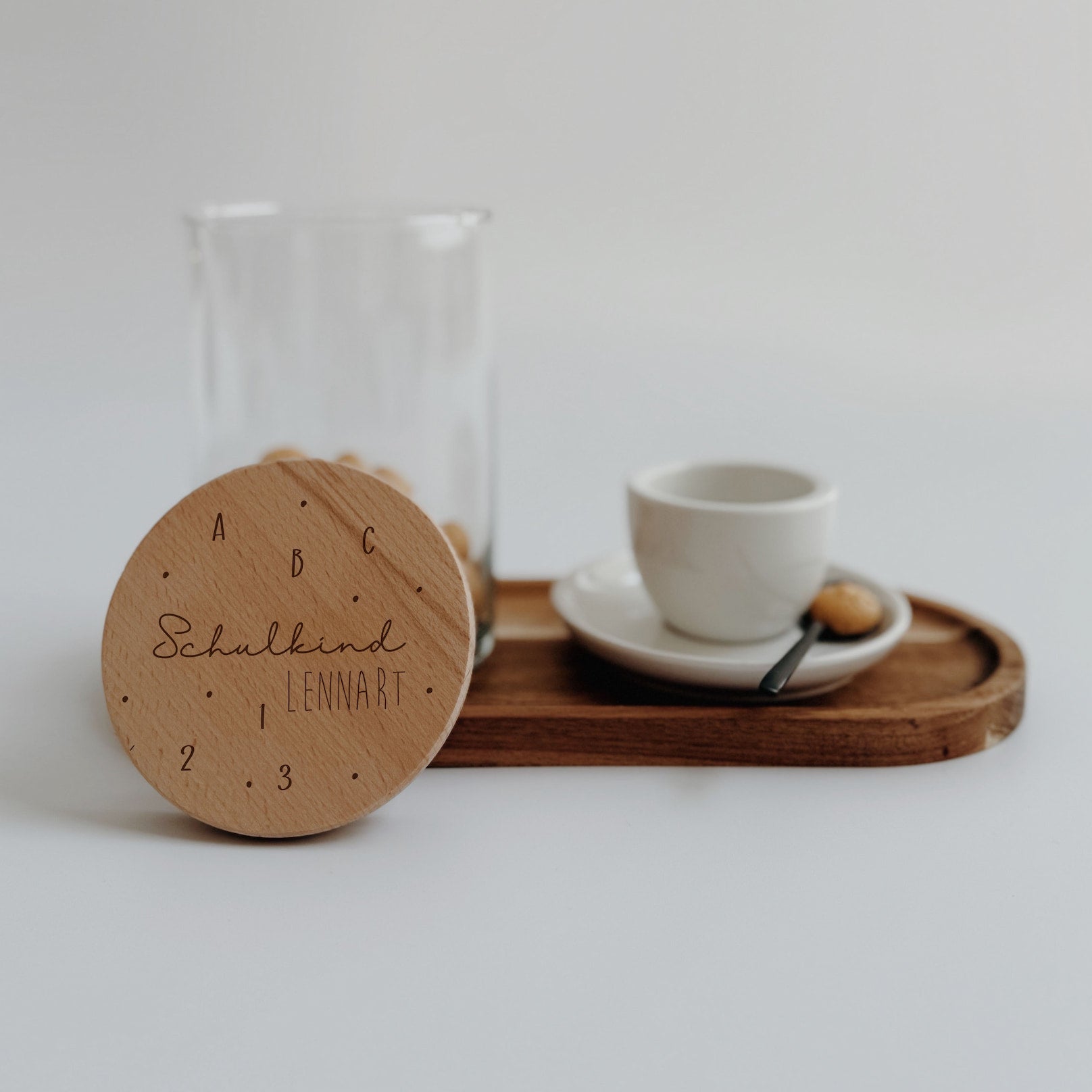 Personalisiertes Vorratsglas - zur Einschulung zwei Designs - lyllevenn