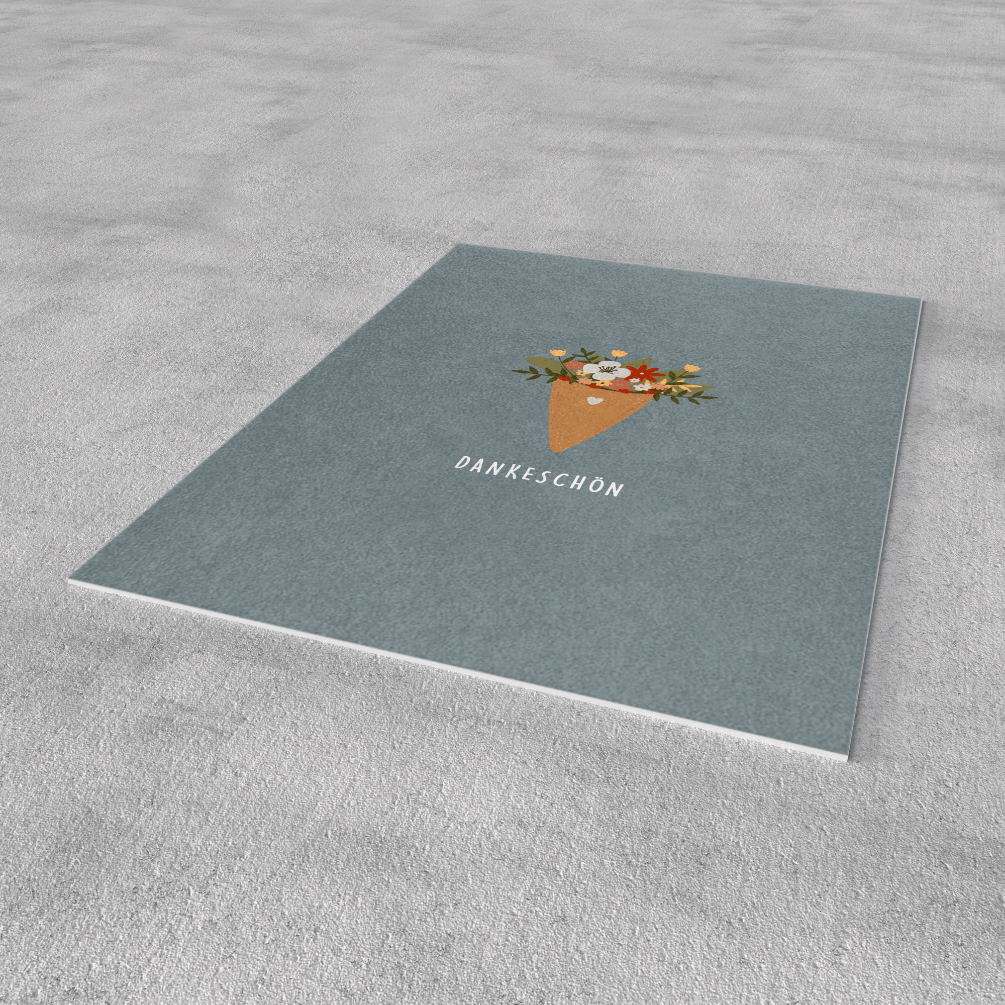 Postkarte - Blumenstrauß "Dankeschön" - lyllevenn