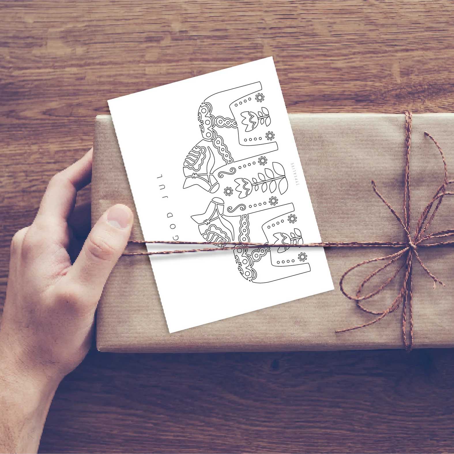 Postkarte - God Jul - lyllevenn