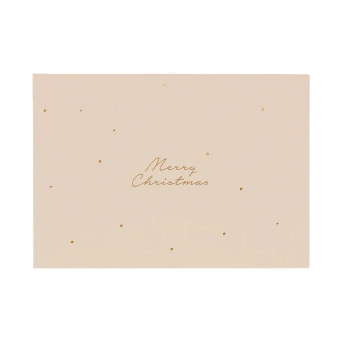 Postkarte - Merry Christmas gold - lyllevenn