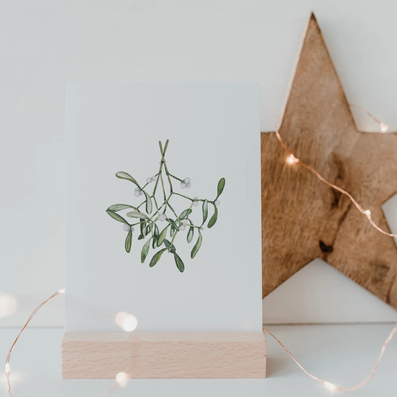 Postkarte - Mistelzweig - lyllevenn