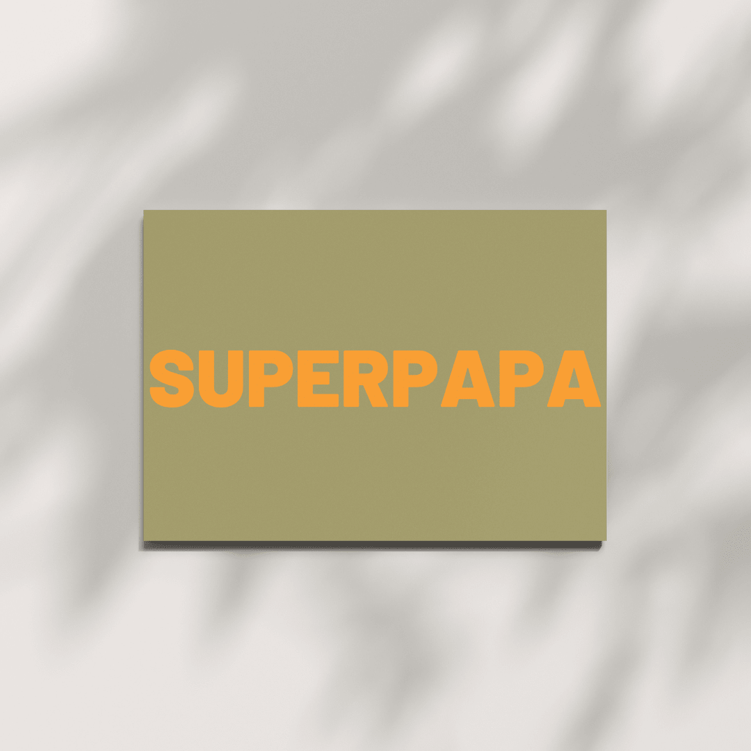 Postkarte - Superpapa - lyllevenn