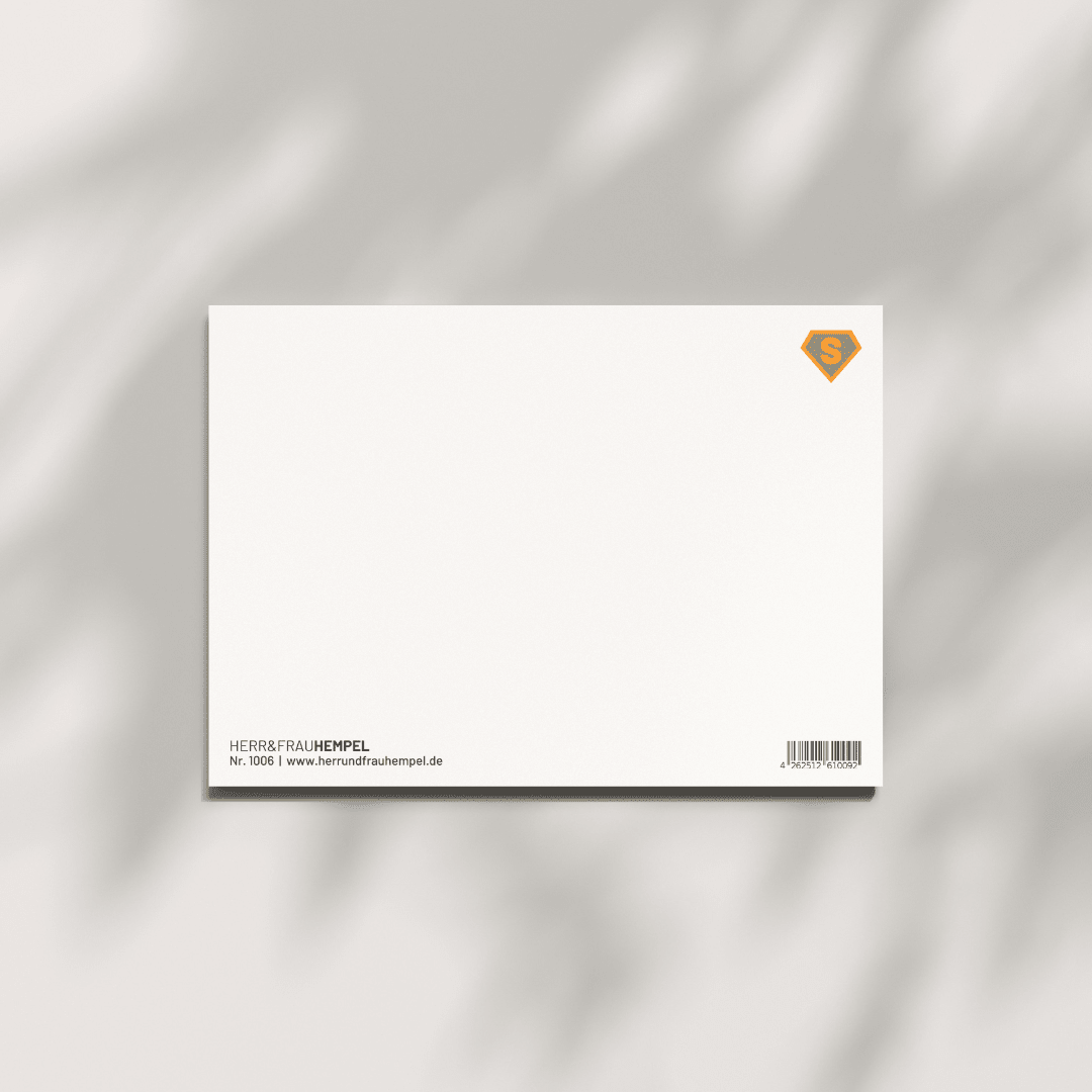 Postkarte - Superpapa - lyllevenn