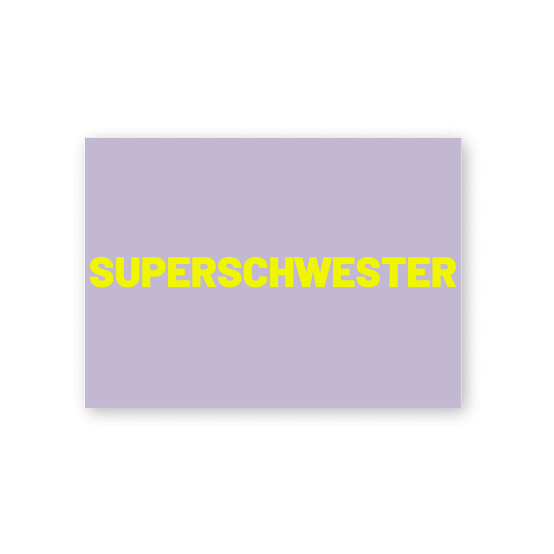 Postkarte - Superschwester - lyllevenn