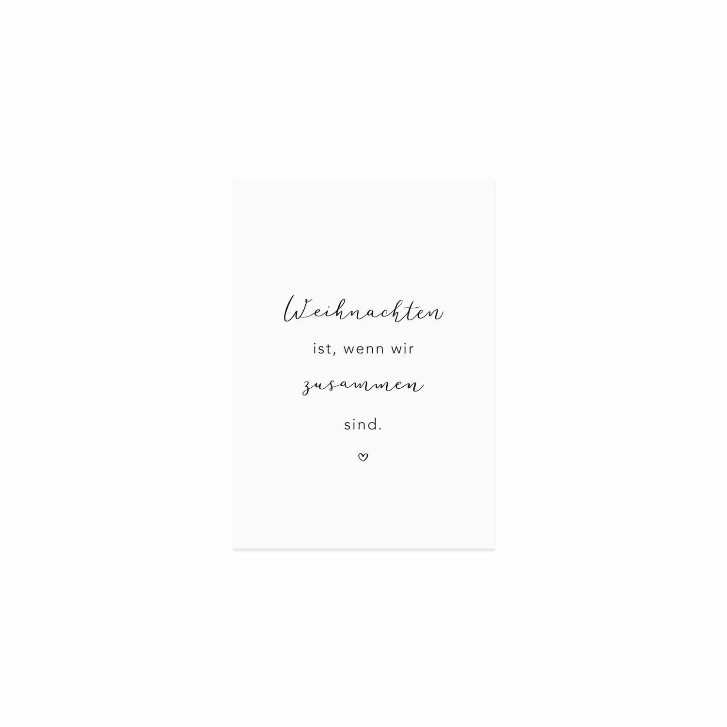 Postkarte „Weihnachten ist" - lyllevenn