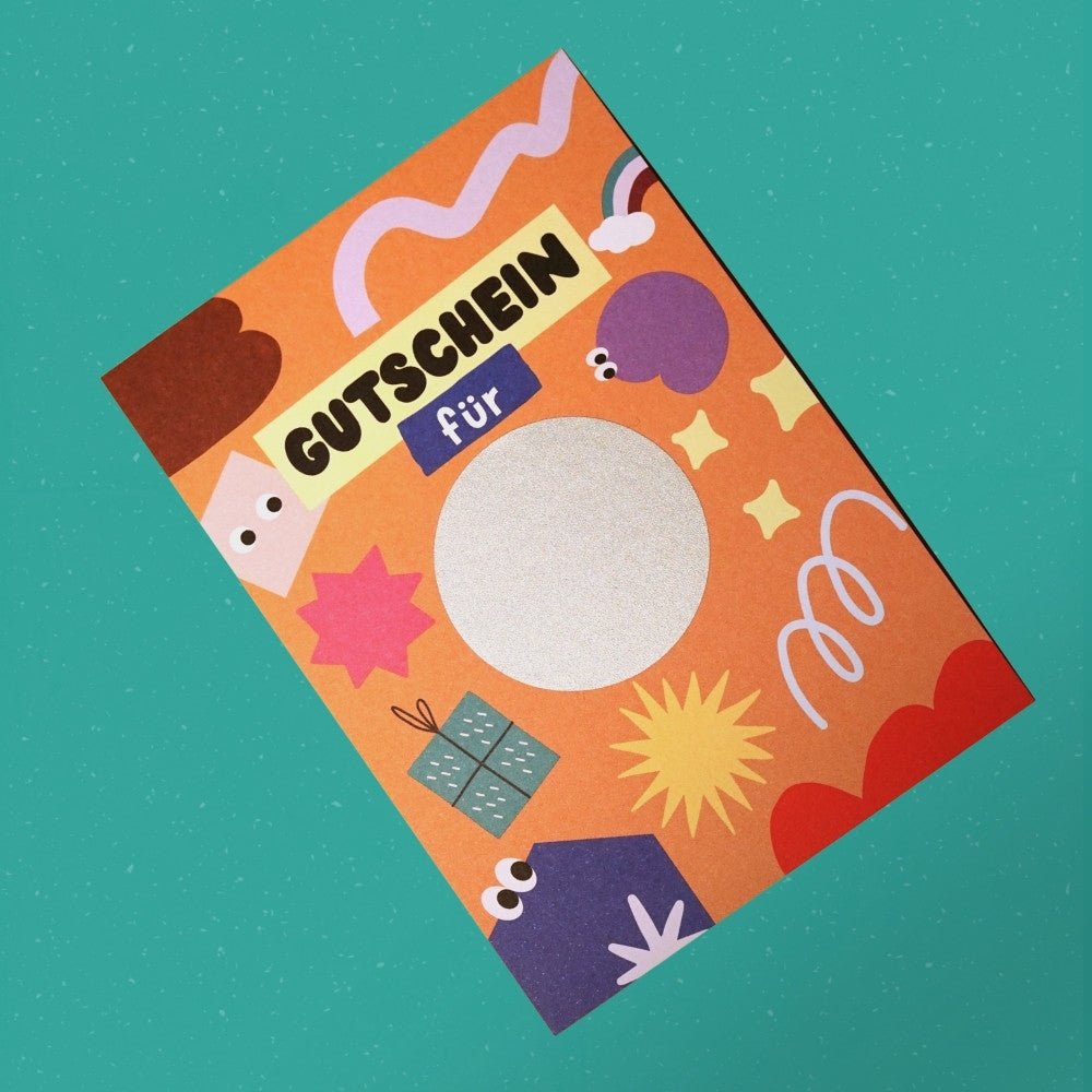 Postkarte zum Rubbeln - Gutschein zum Selbstgestalten - lyllevenn