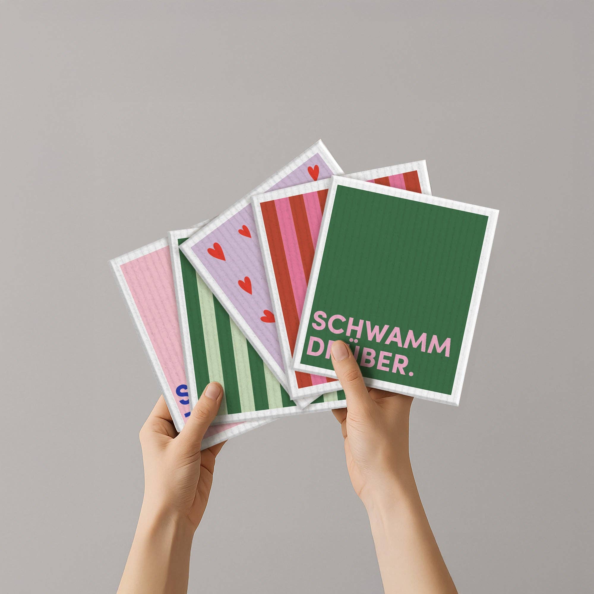 Schwammtuch, Spruch „Schwamm drüber“ – Nr. 12 - lyllevenn