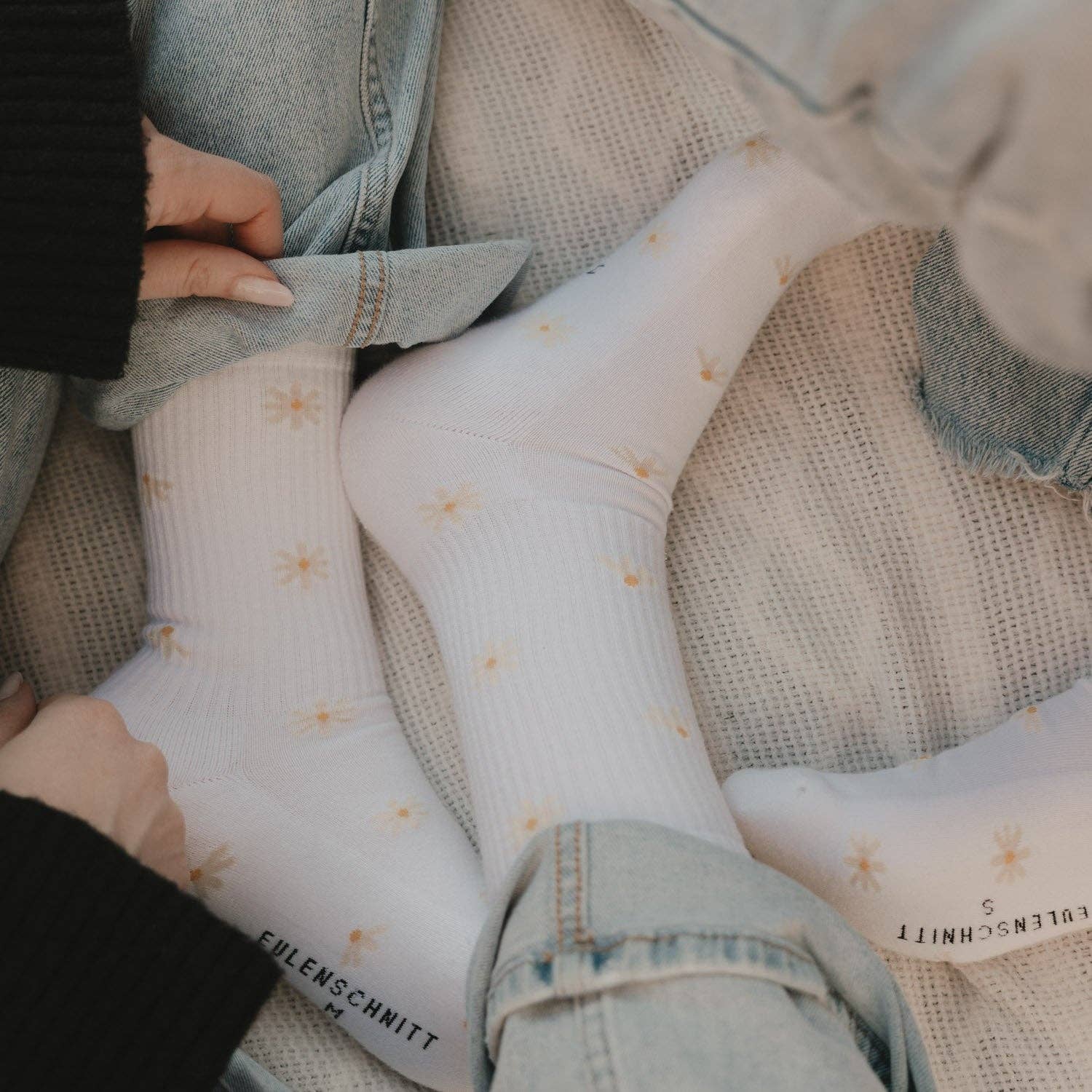 Socken - Allover Daisy - lyllevenn